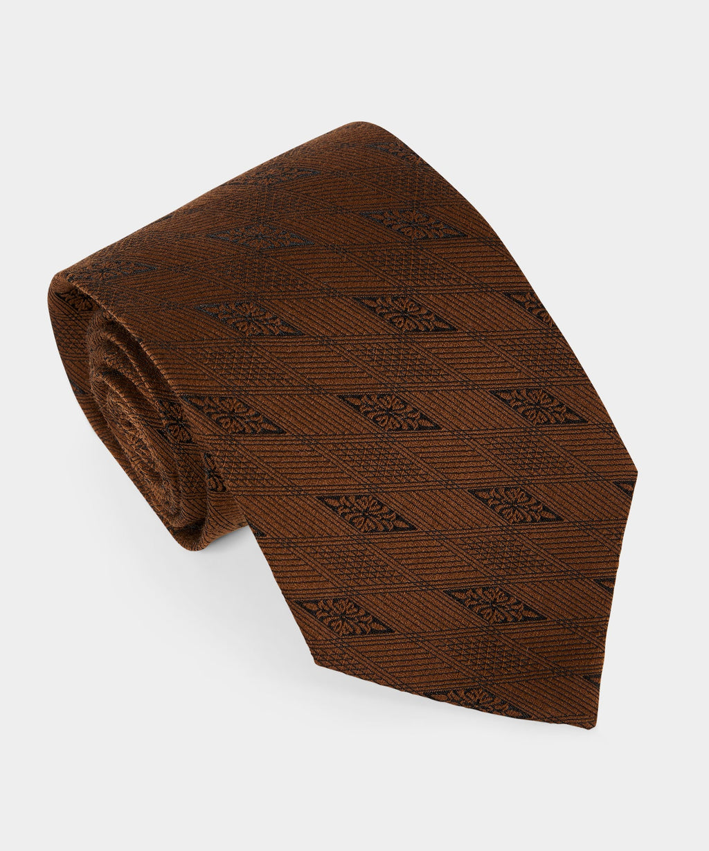 Italian Wool-Silk Filigree Tie