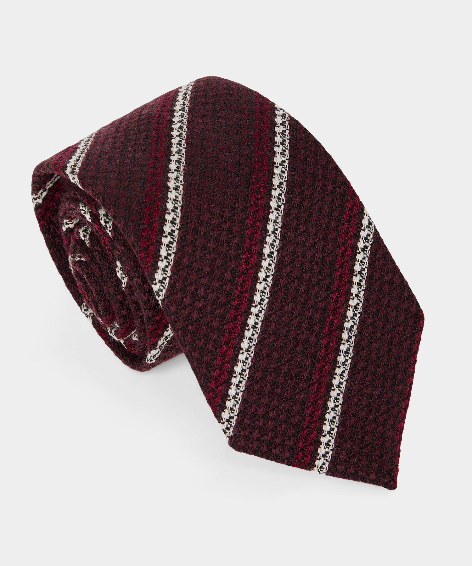 Italian Wool Regimental Stripe Tie