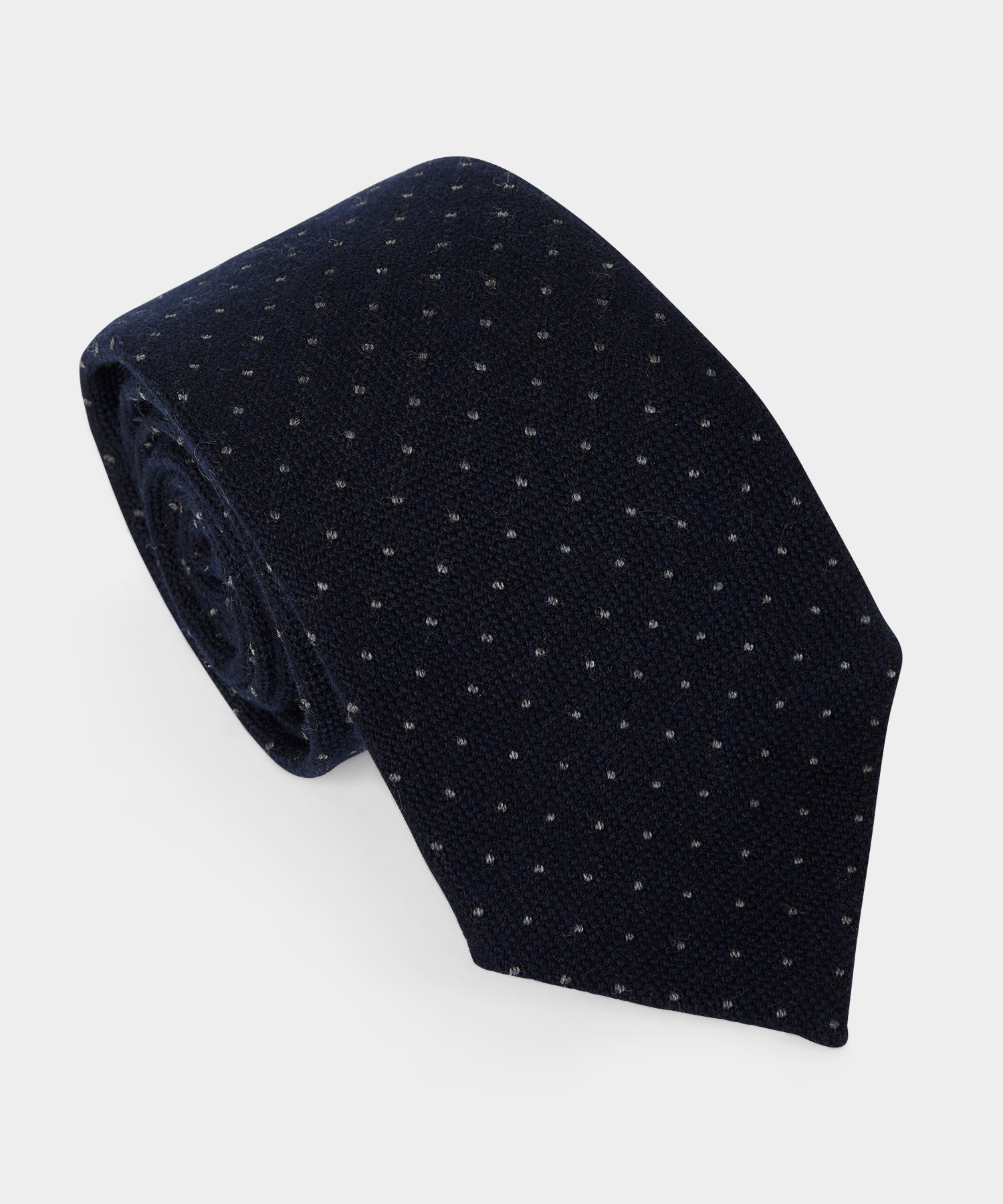 Italian Wool Pindot Tie
