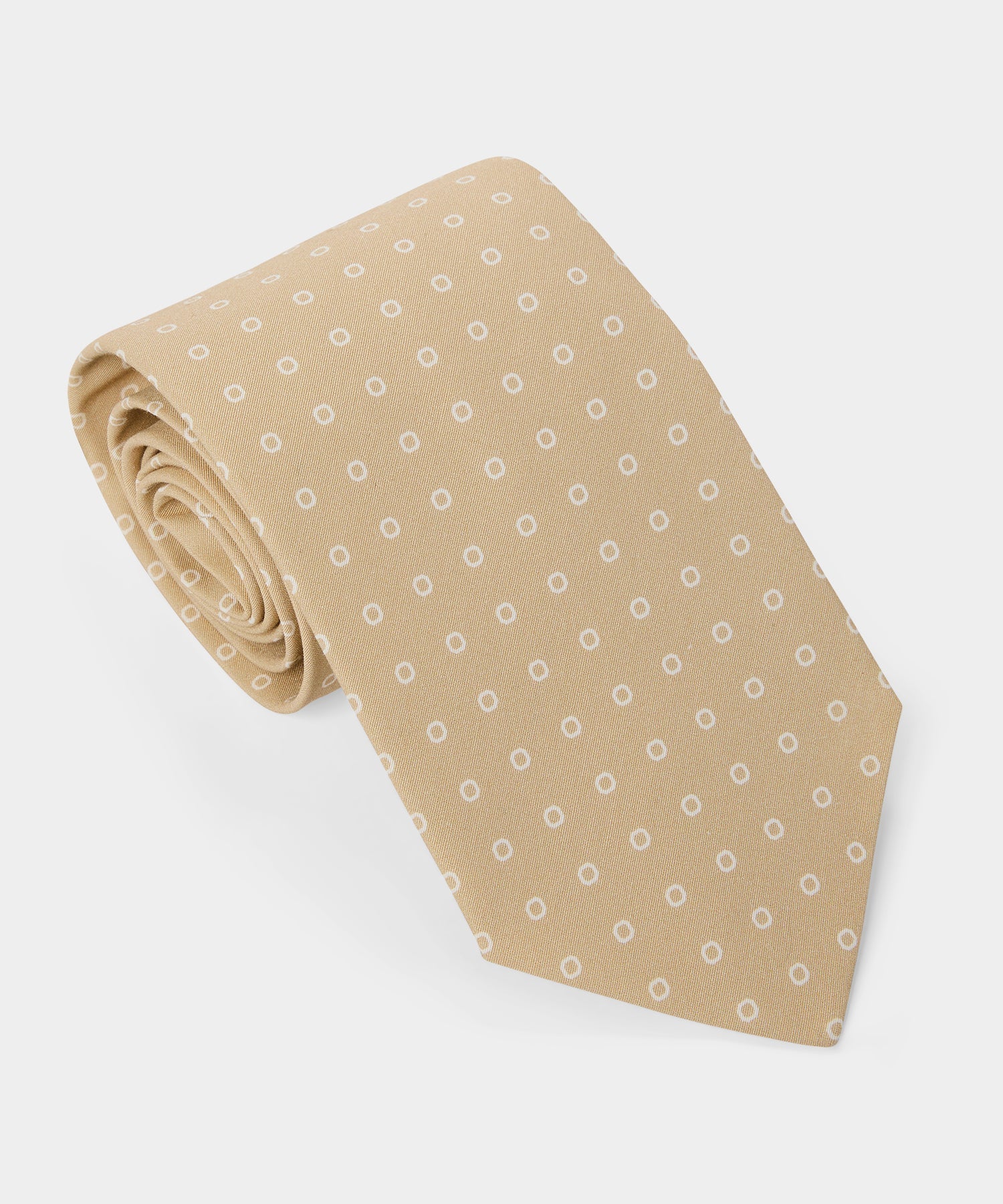 Italian Cotton-Silk Dot Tie