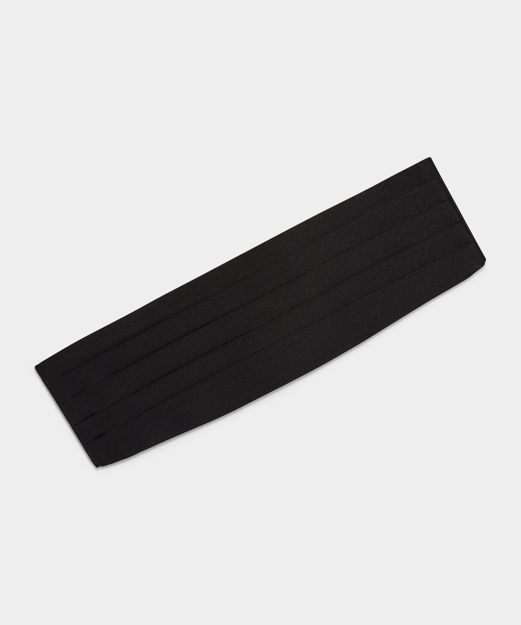 Silk Cummerbund in Black