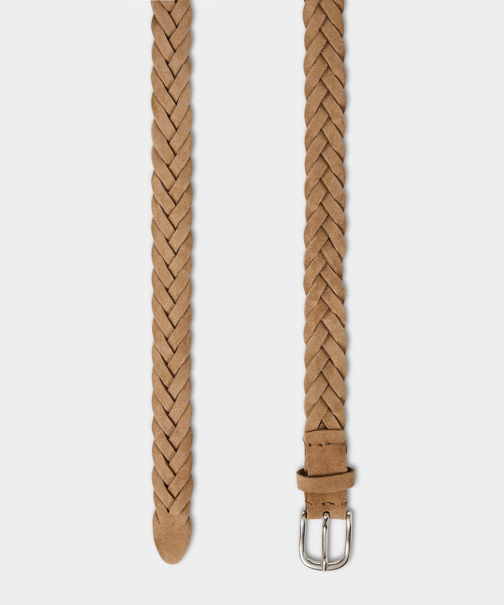 Italian Suede Braided Belt