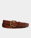 Italian Beveled Edge Leather Belt
