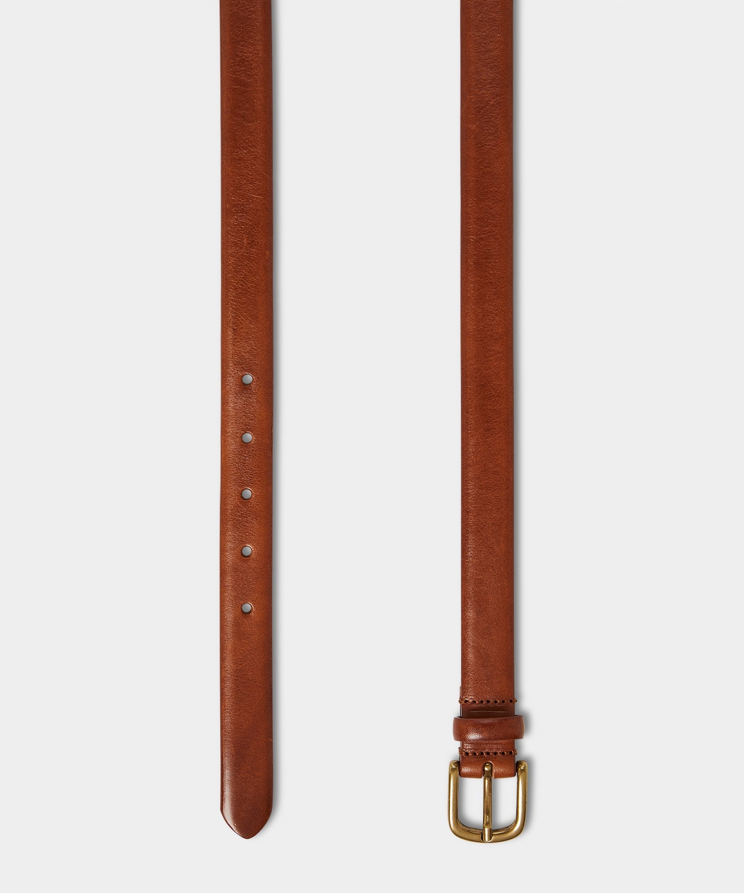 Italian Beveled Edge Leather Belt