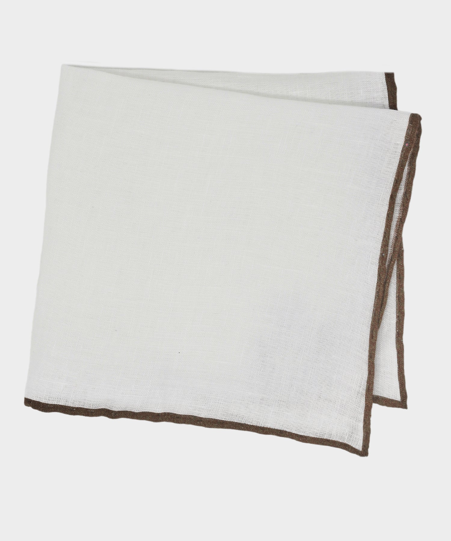 Italian Tipped Linen Pocket Square