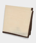 Italian Tipped Wool Pocket Square