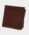 Italian Wool Medallion Pocket Square