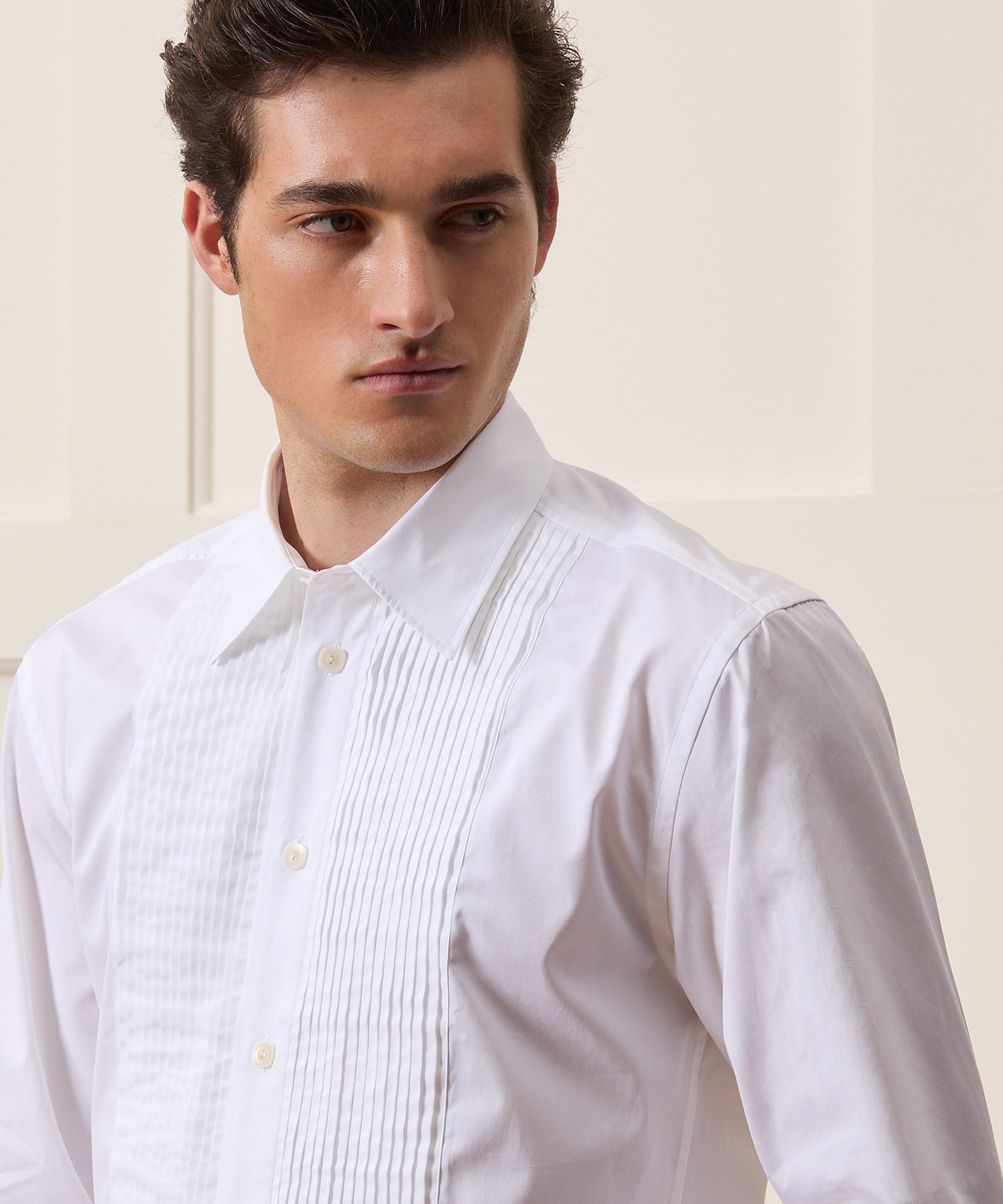 Armando Cabral Pleat Bib Tuxedo Shirt