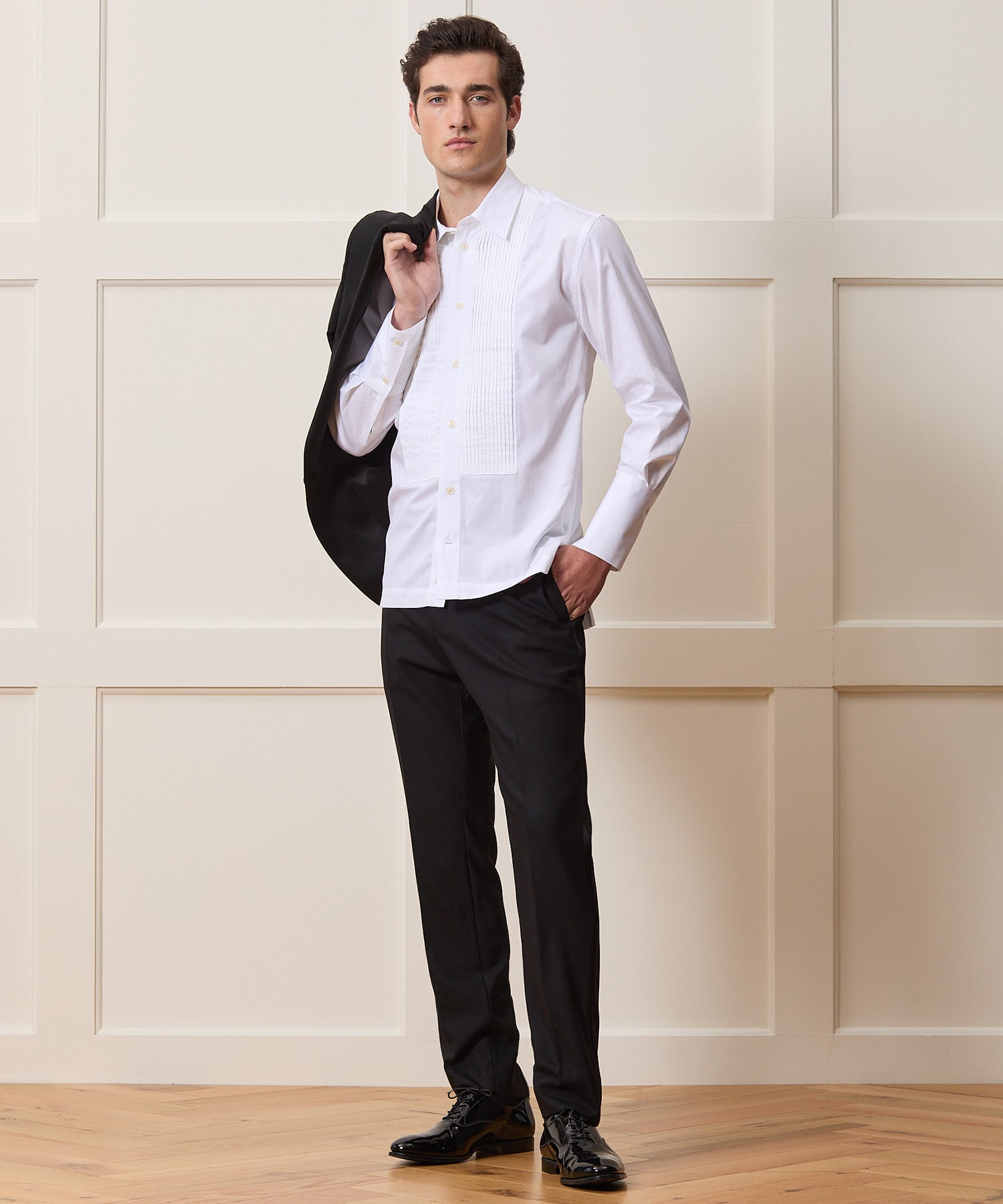Armando Cabral Pleat Bib Tuxedo Shirt