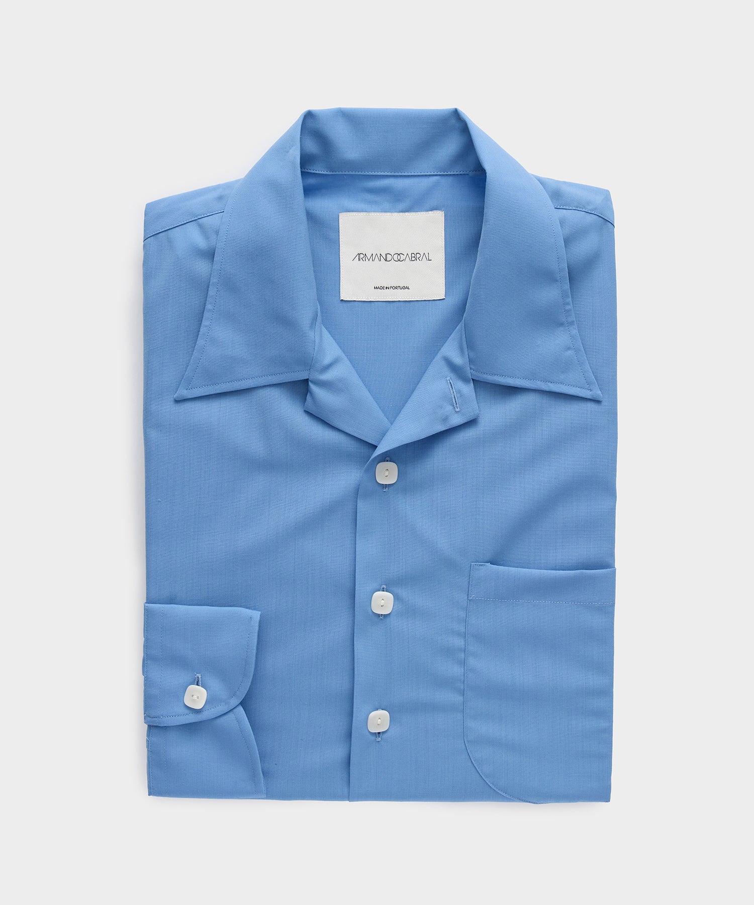 Armando Cabral Long Sleeve Camp Collar Dress Shirt