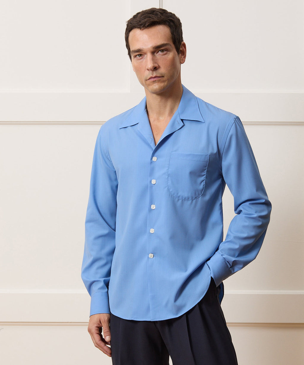 Armando Cabral Long Sleeve Camp Collar Dress Shirt