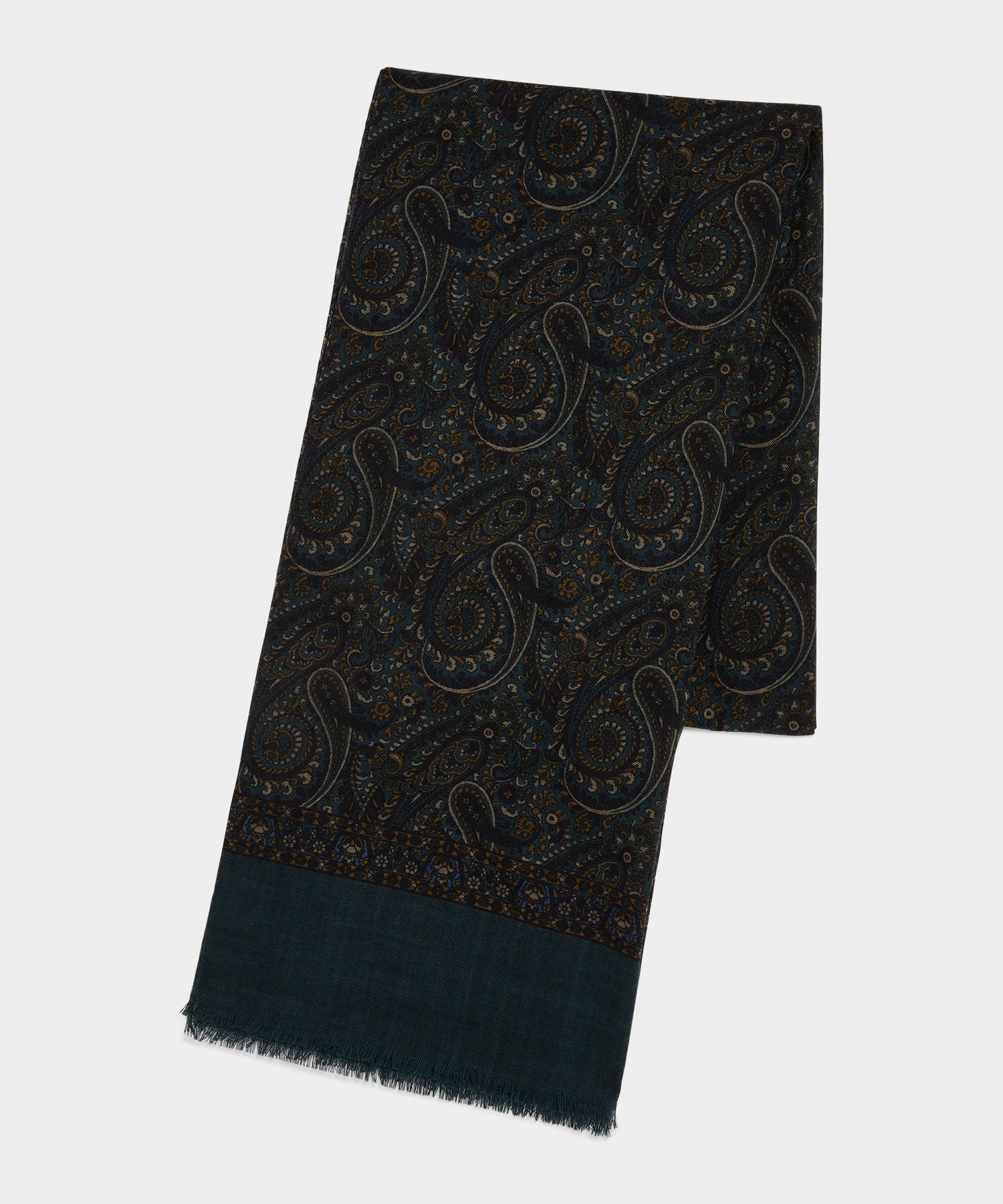 Italian Wool Paisley Scarf