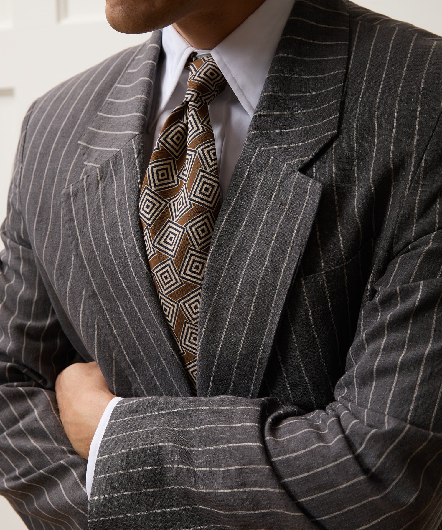 Italian Linen-Cotton Single-Breasted Wythe Jacket