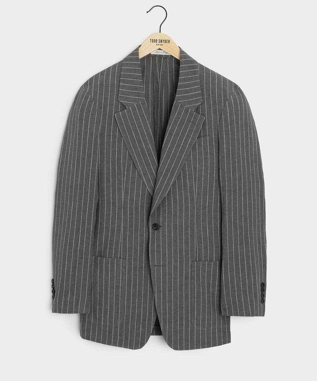 Italian Linen-Cotton Single-Breasted Wythe Jacket