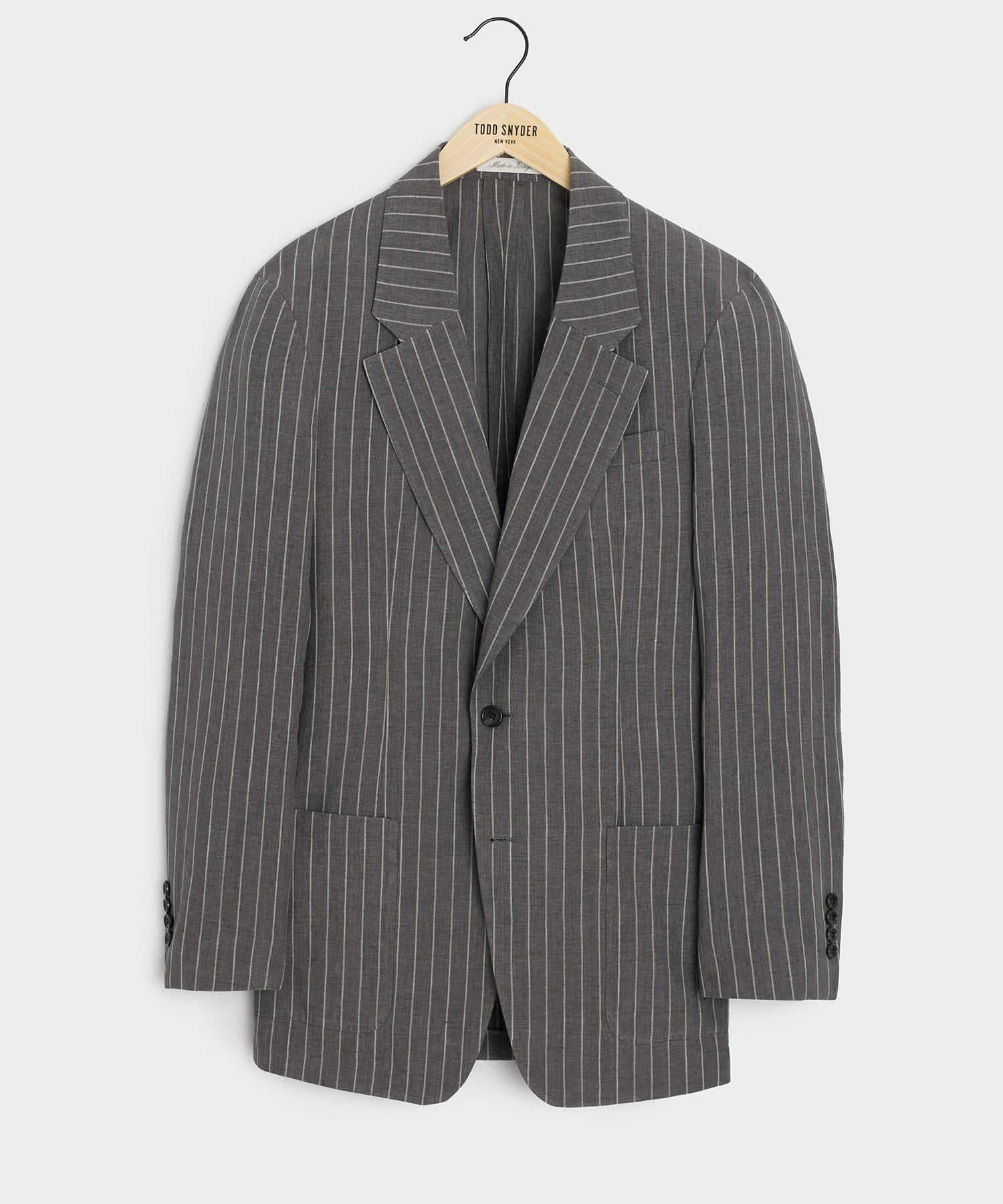 Italian Linen-Cotton Single-Breasted Wythe Jacket