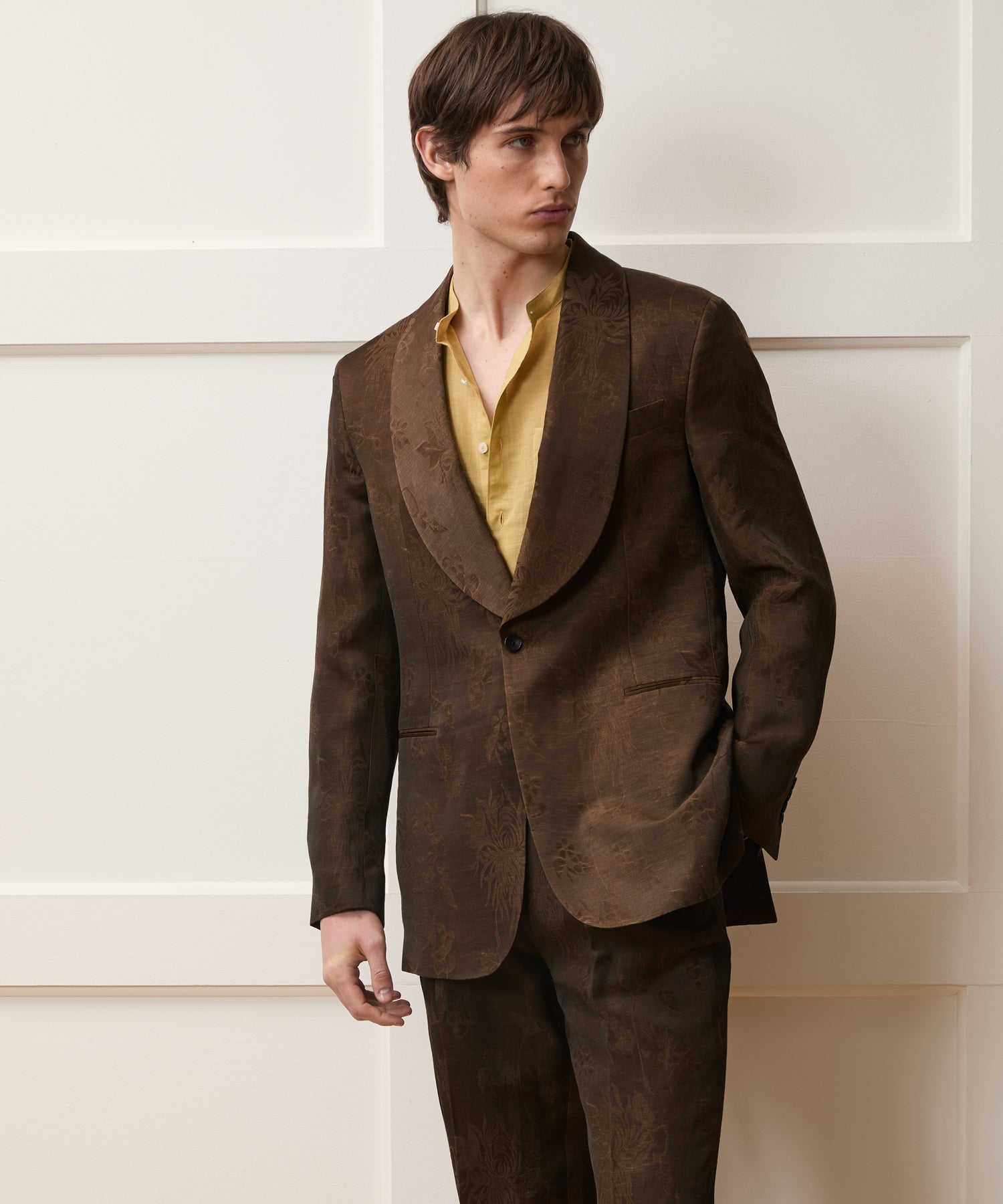 Italian Linen-Cupro Dayshawl Jacket
