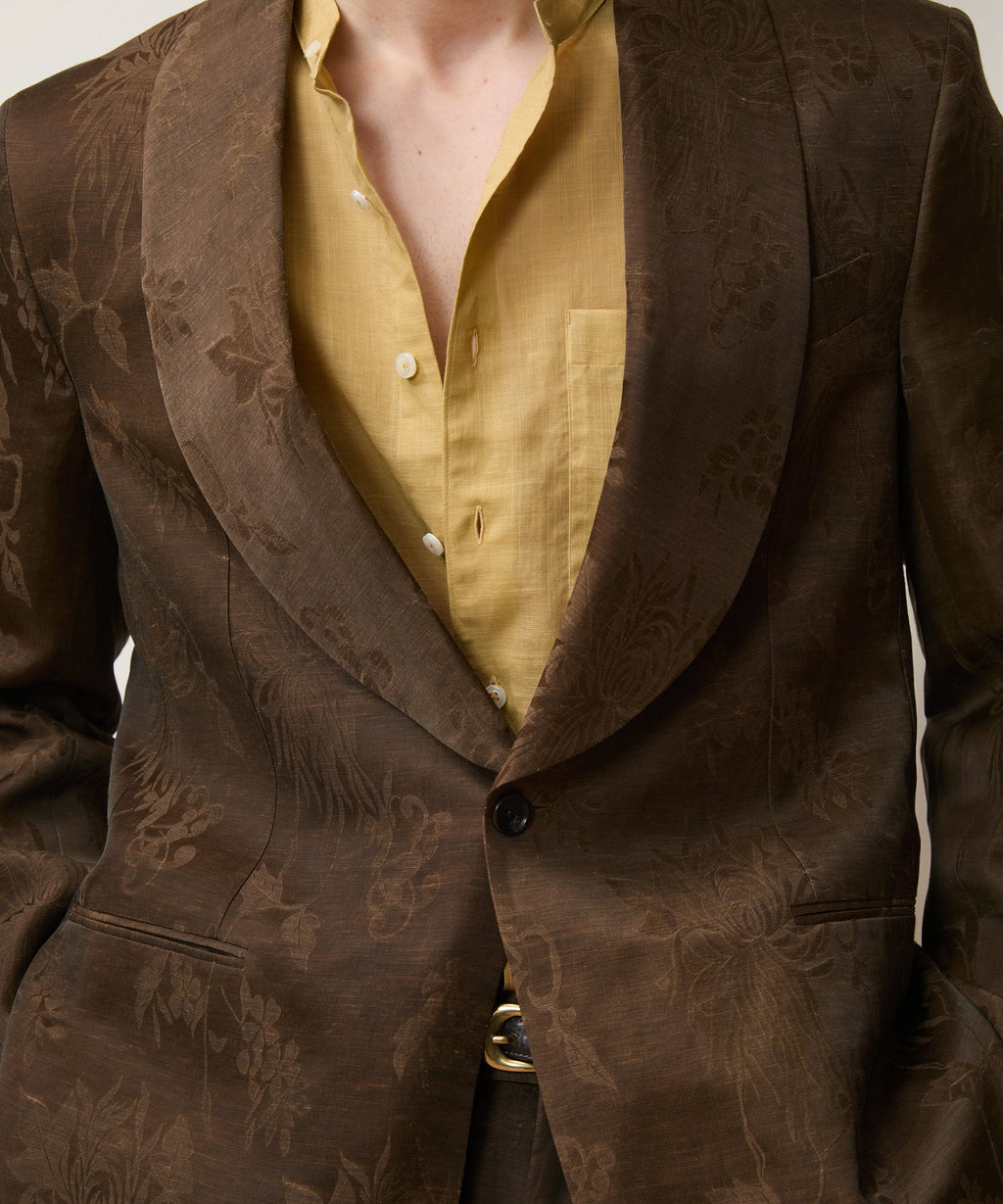 Italian Linen-Cupro Dayshawl Jacket