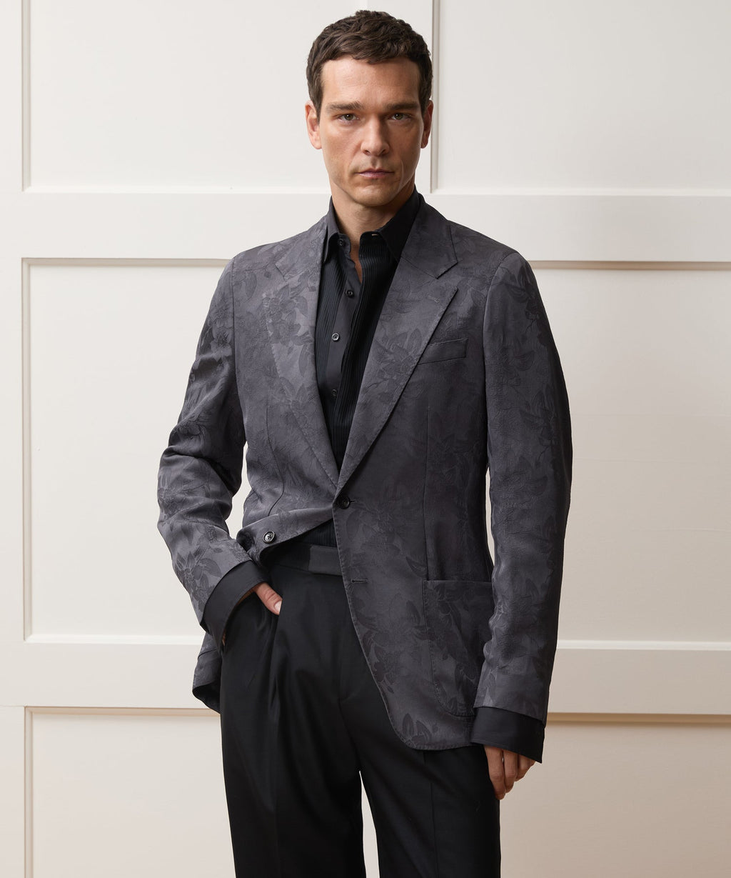 Italian Floral Jacquard Sport Coat