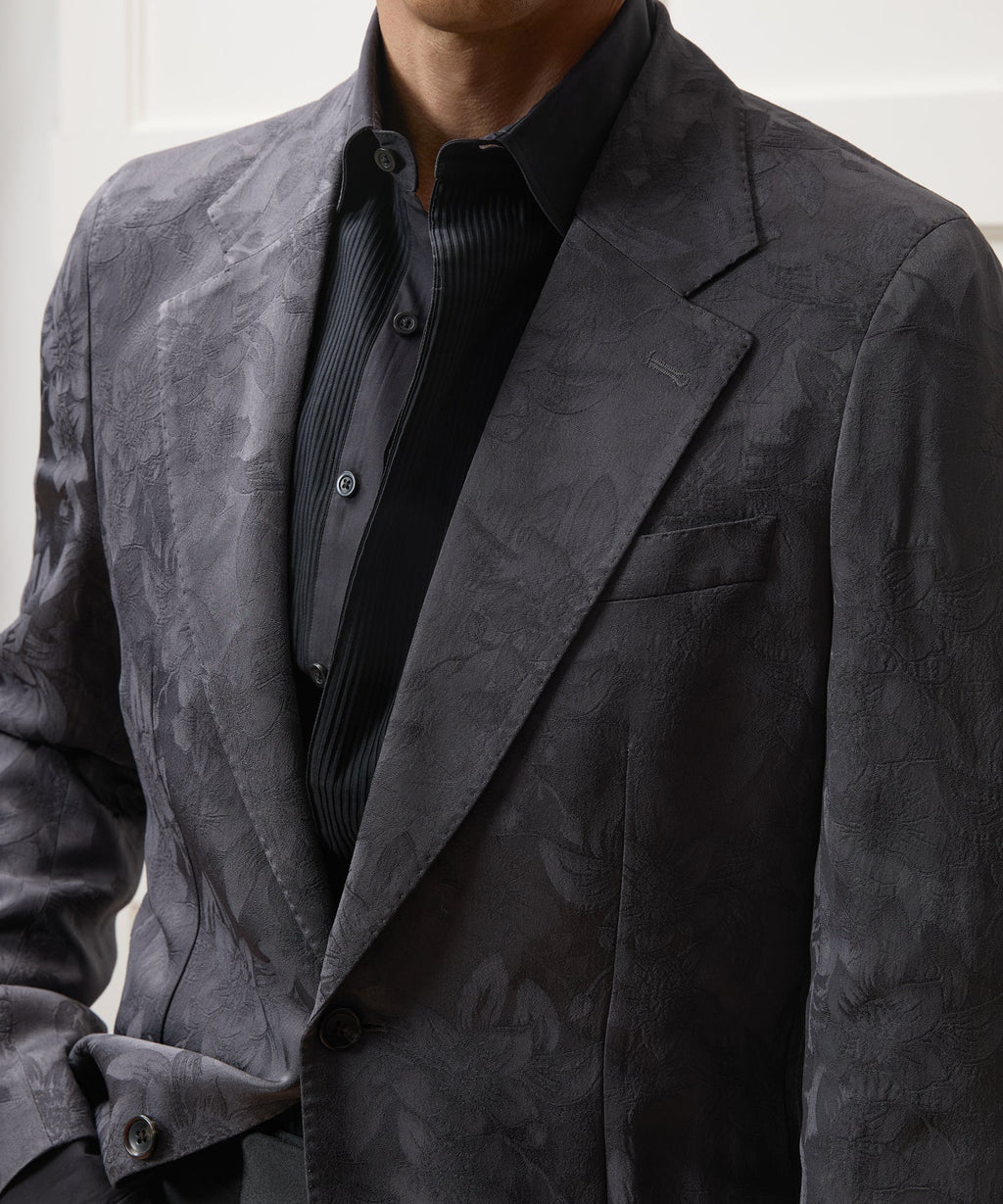 Italian Floral Jacquard Sport Coat