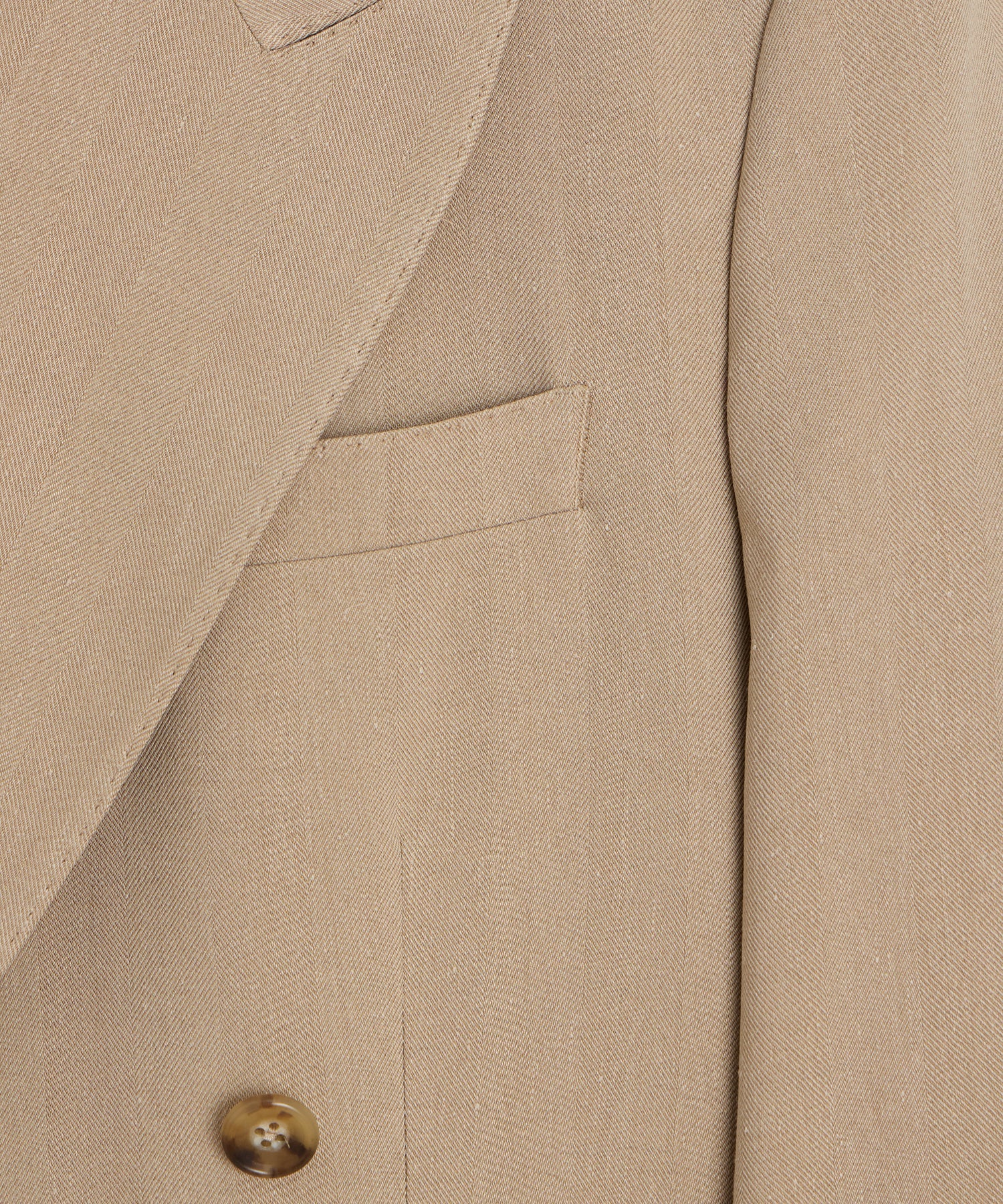 Italian Linen-Silk Herringbone Wythe Jacket