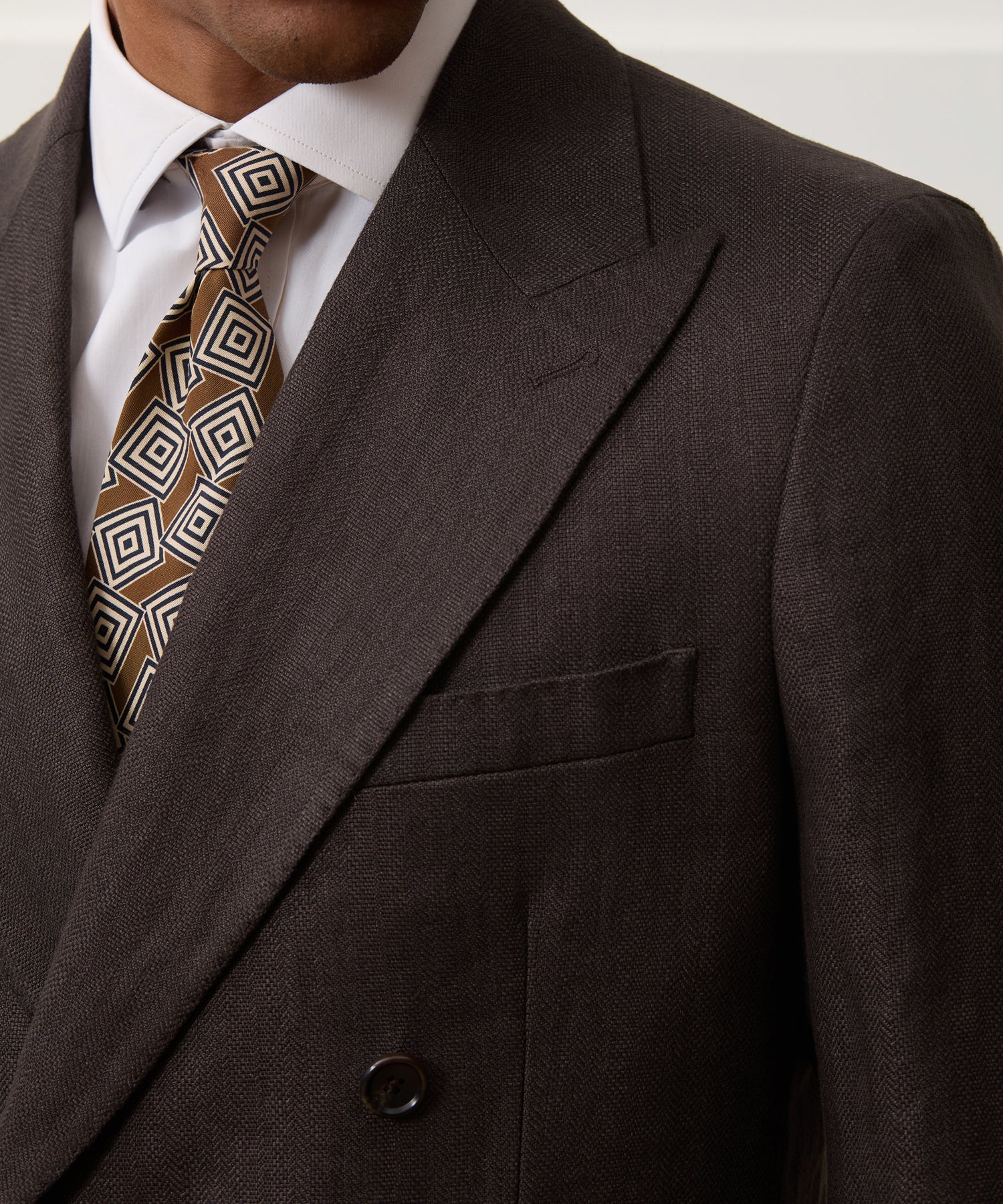 Italian Linen Herringbone Wythe Jacket