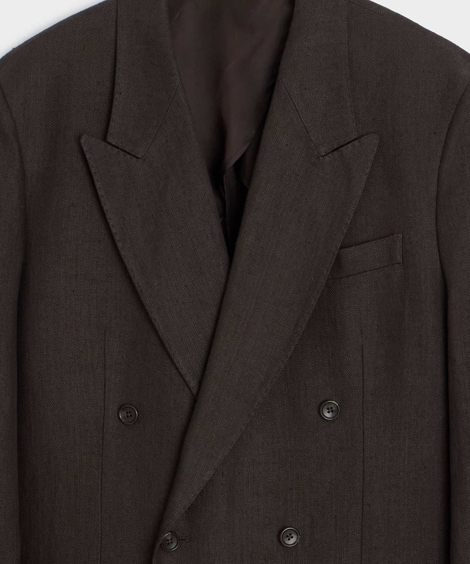 Italian Linen Herringbone Wythe Jacket