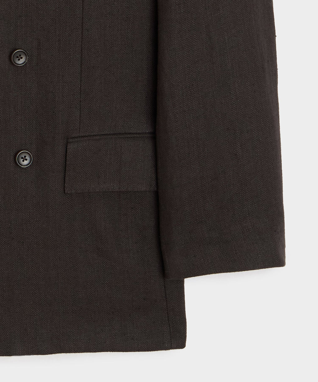 Italian Linen Herringbone Wythe Jacket