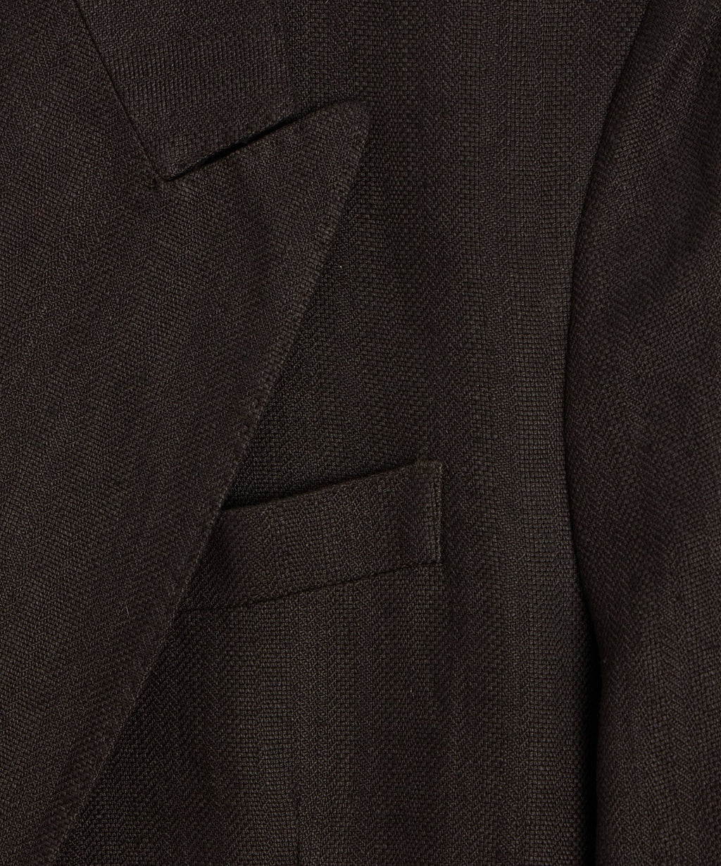 Italian Linen Herringbone Wythe Jacket