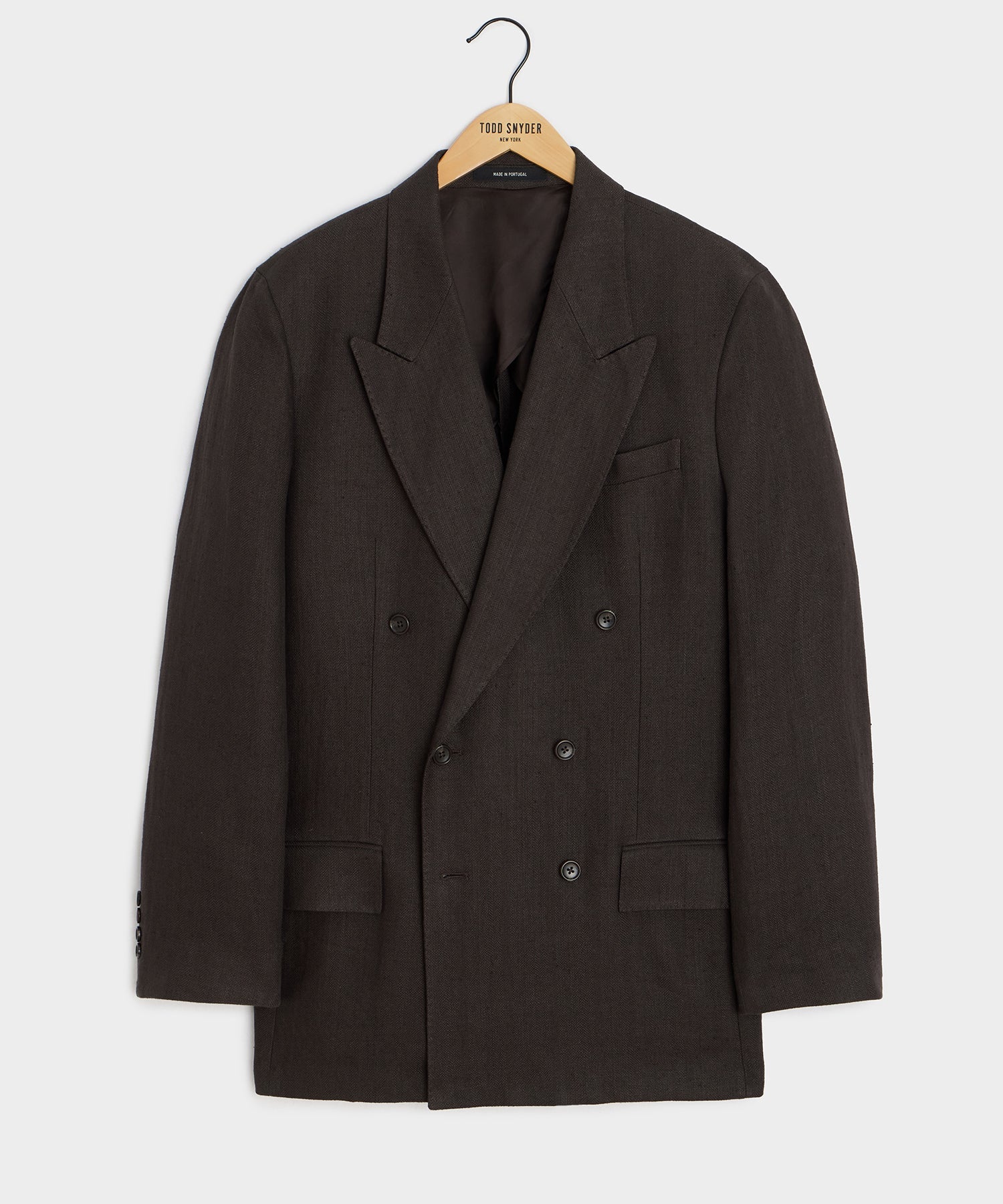Italian Linen Herringbone Wythe Jacket