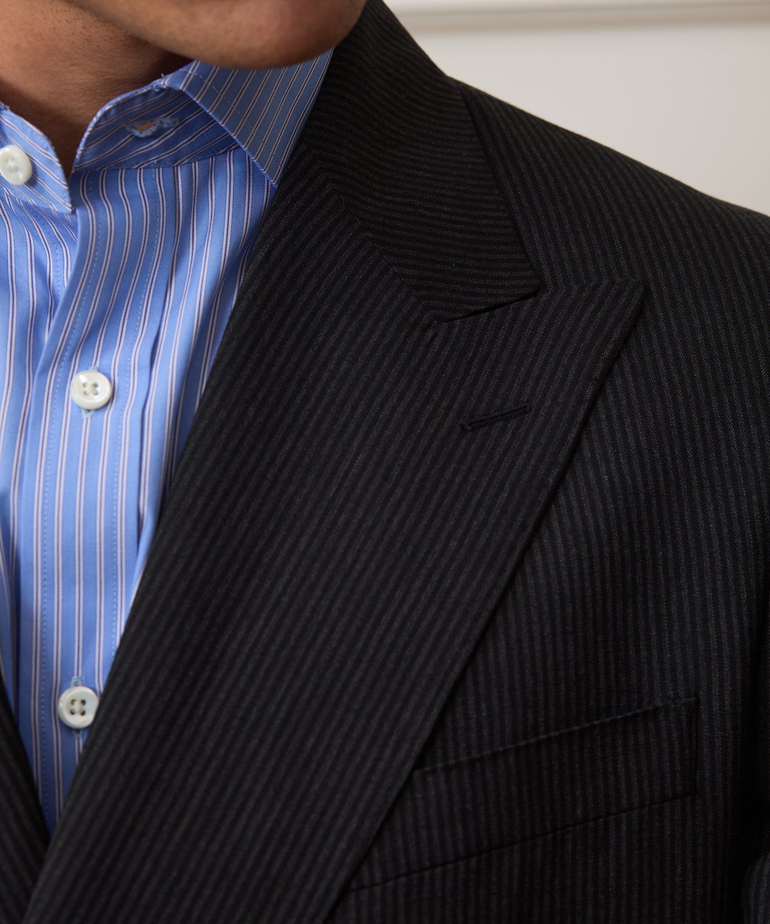 Italian Striped Linen Wythe Jacket