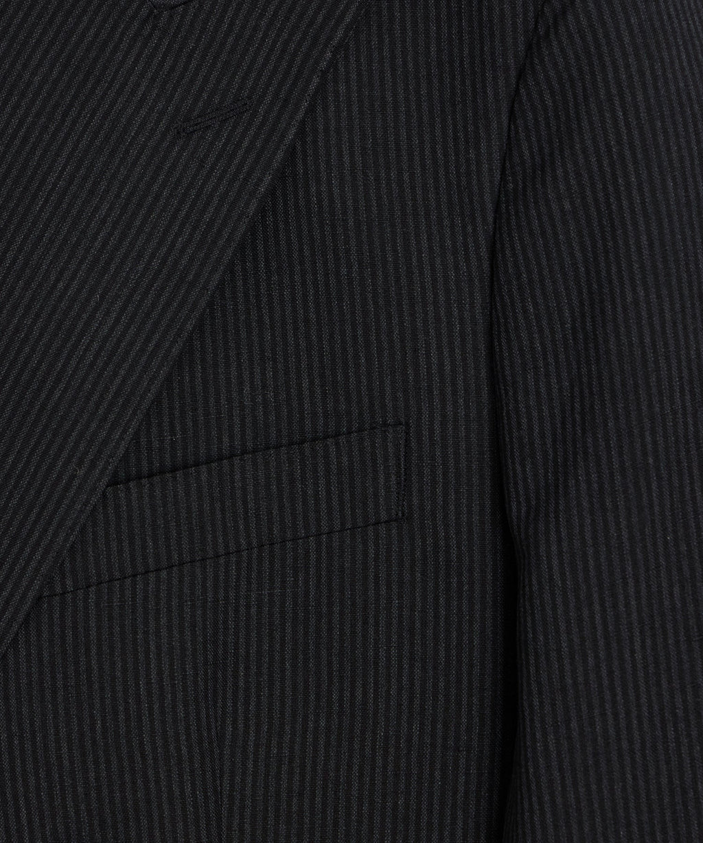 Italian Striped Linen Wythe Jacket