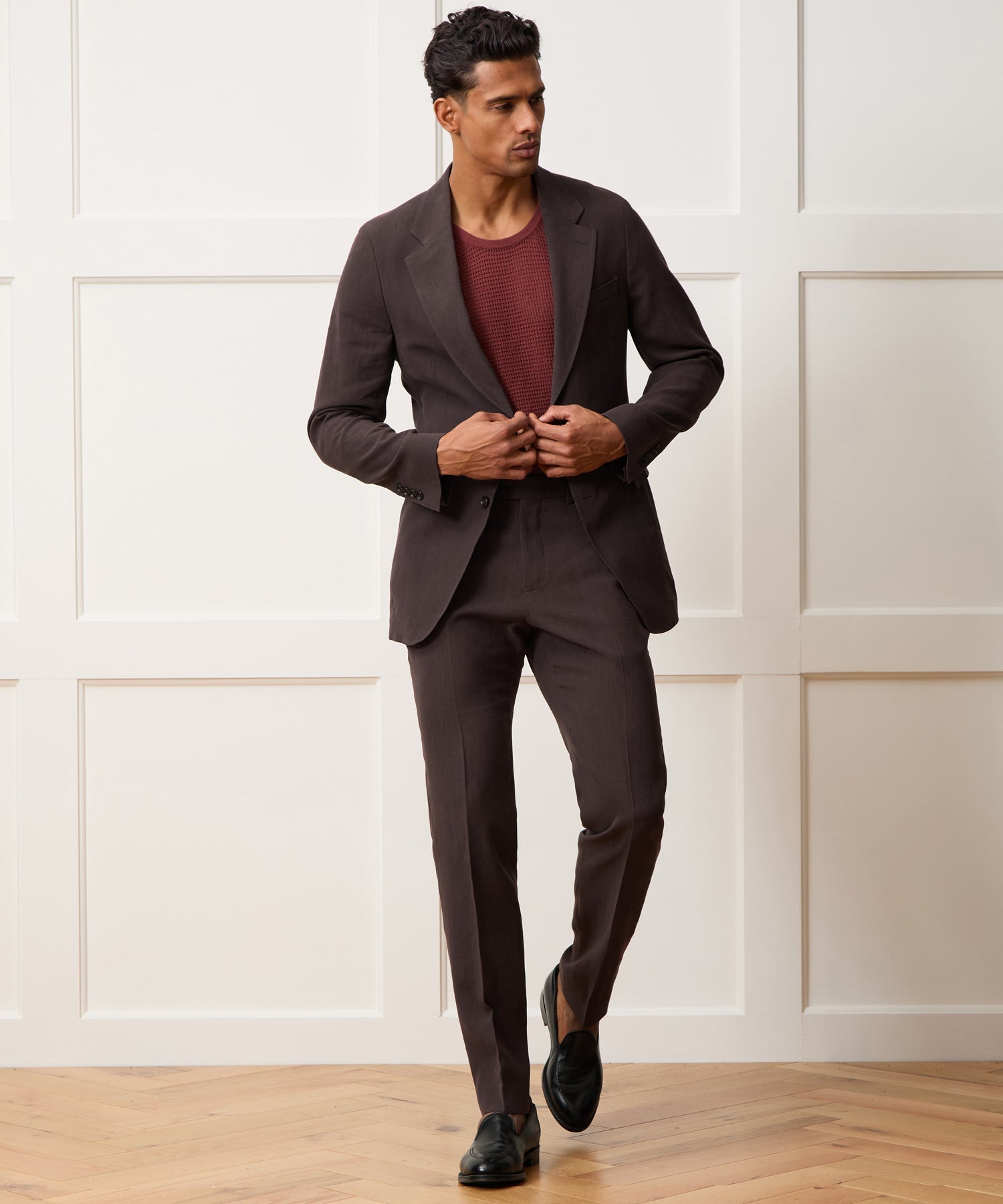 Italian Sueded Linen Sutton Jacket