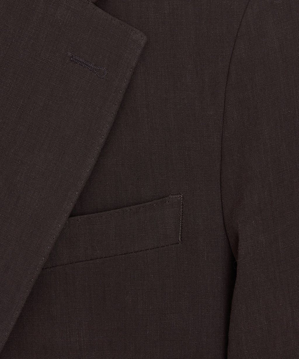 Italian Sueded Linen Sutton Jacket