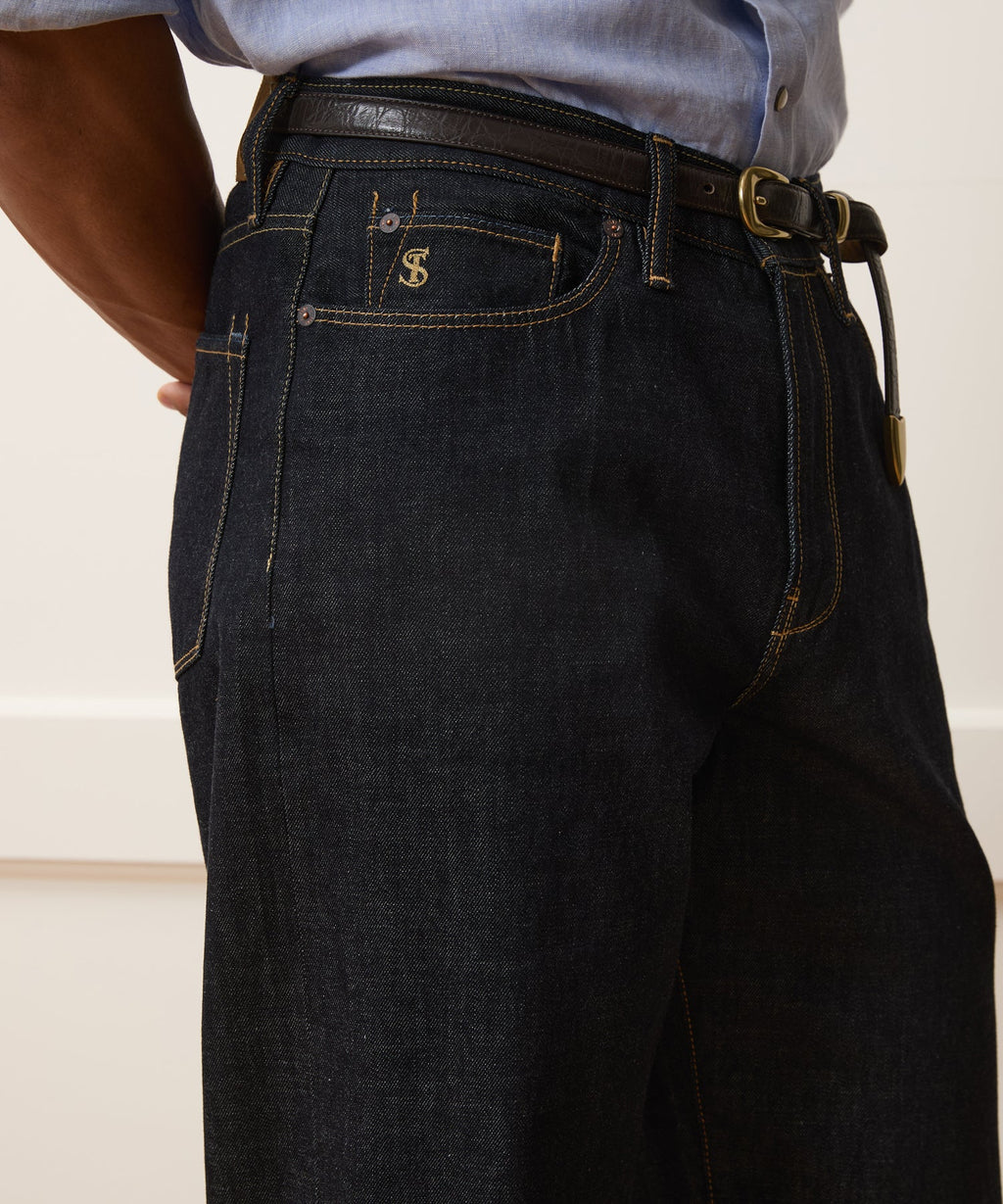 Relaxed Summerweight Jean in Rinsed Indigo