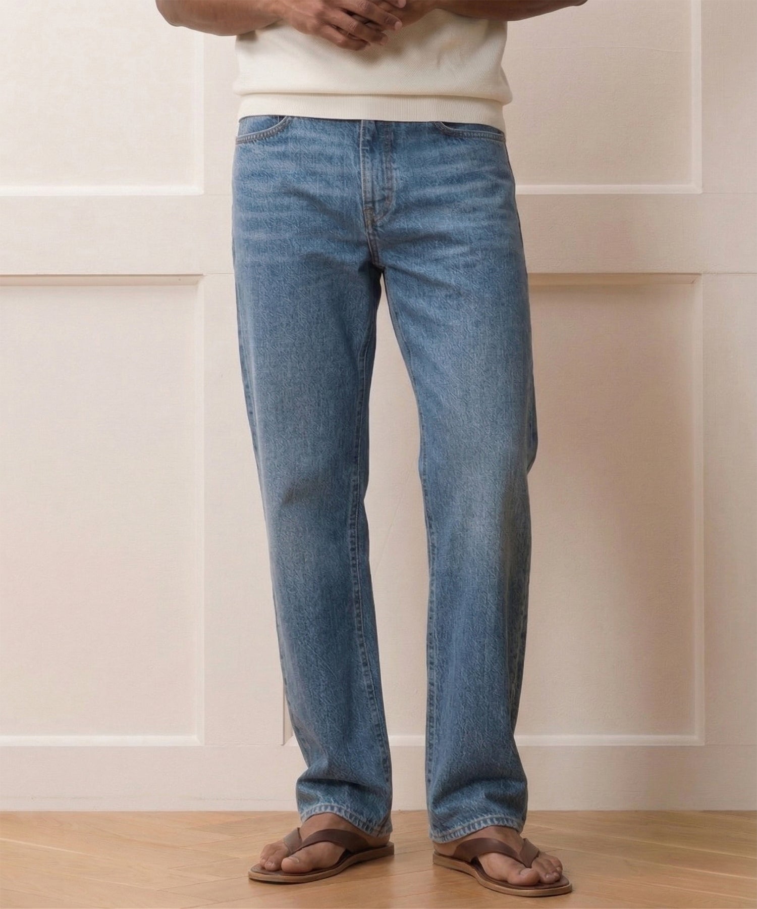 Relaxed Summerweight Jean in Medium Indigo