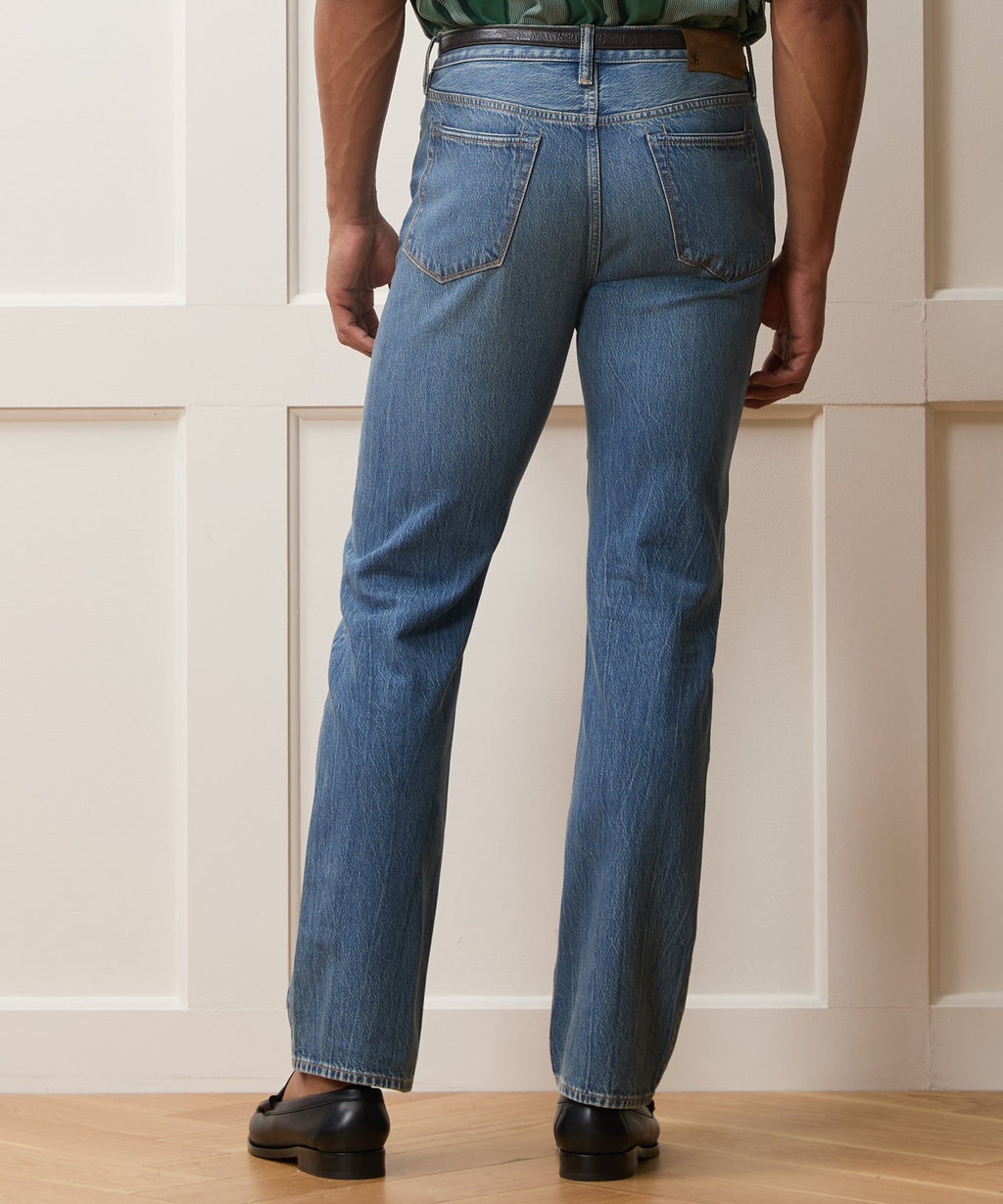 Straight Fit Summerweight Jean in Medium Indigo