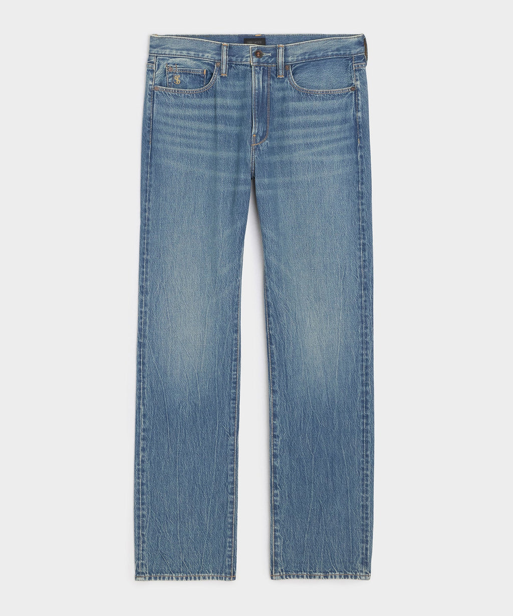 Straight Fit Summerweight Jean in Medium Indigo