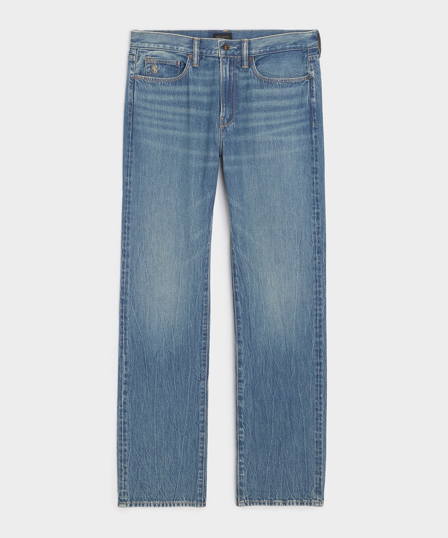 Straight Fit Summerweight Jean in Medium Indigo