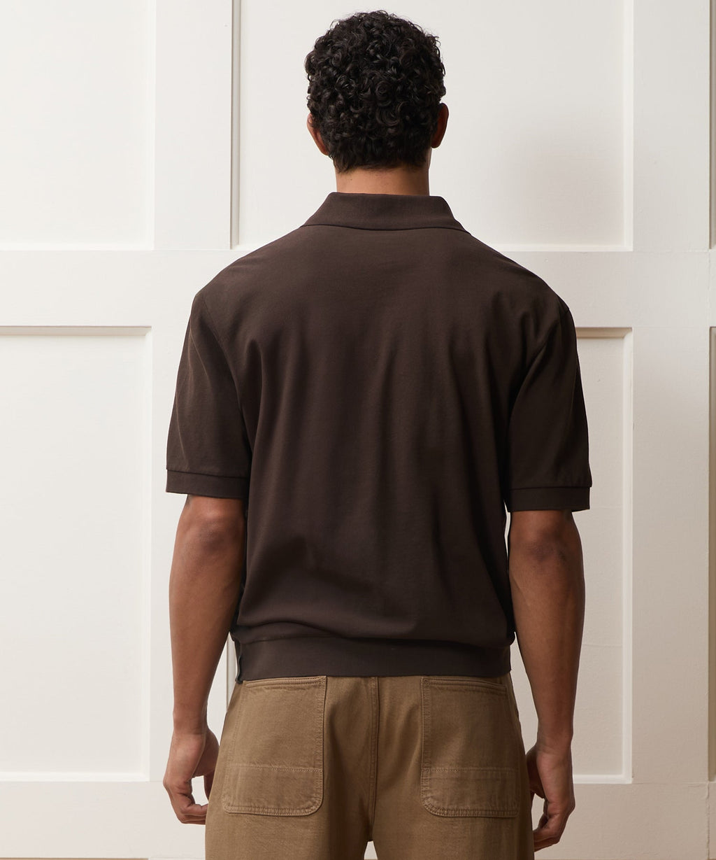 Relaxed Cotton Pique Polo