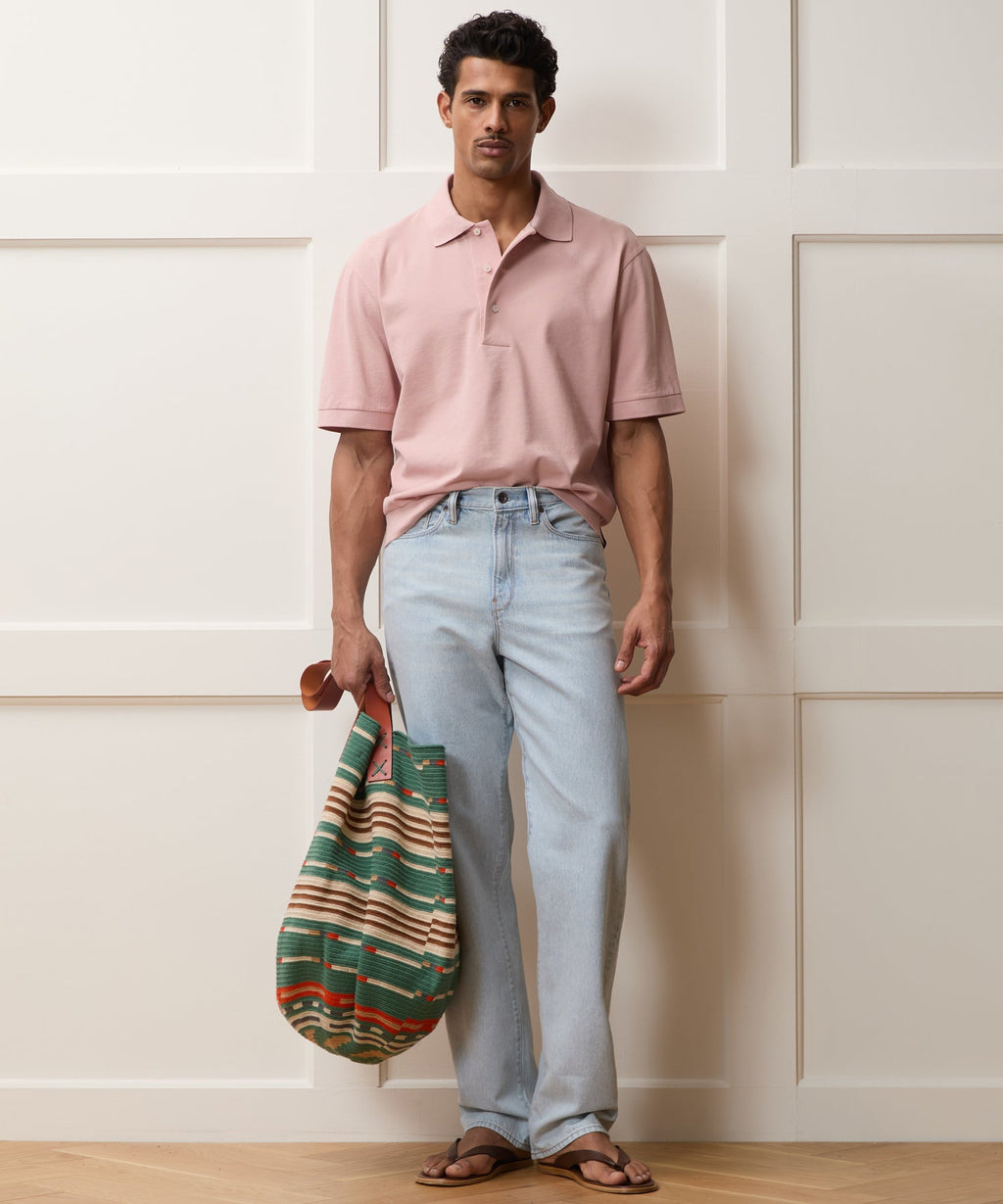 Relaxed Cotton Pique Polo