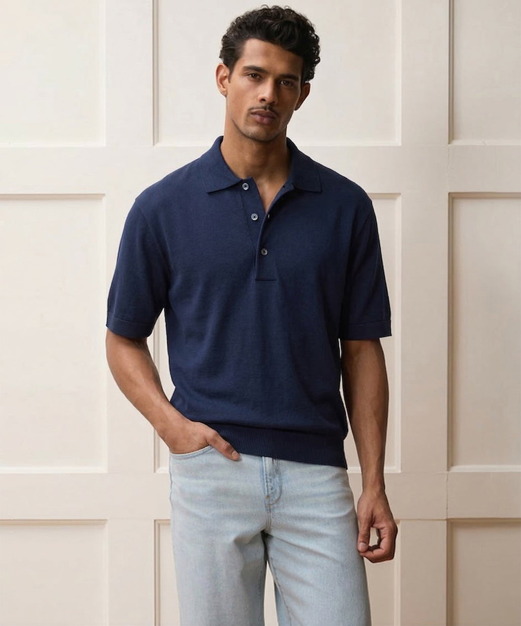 Relaxed Cotton Pique Polo