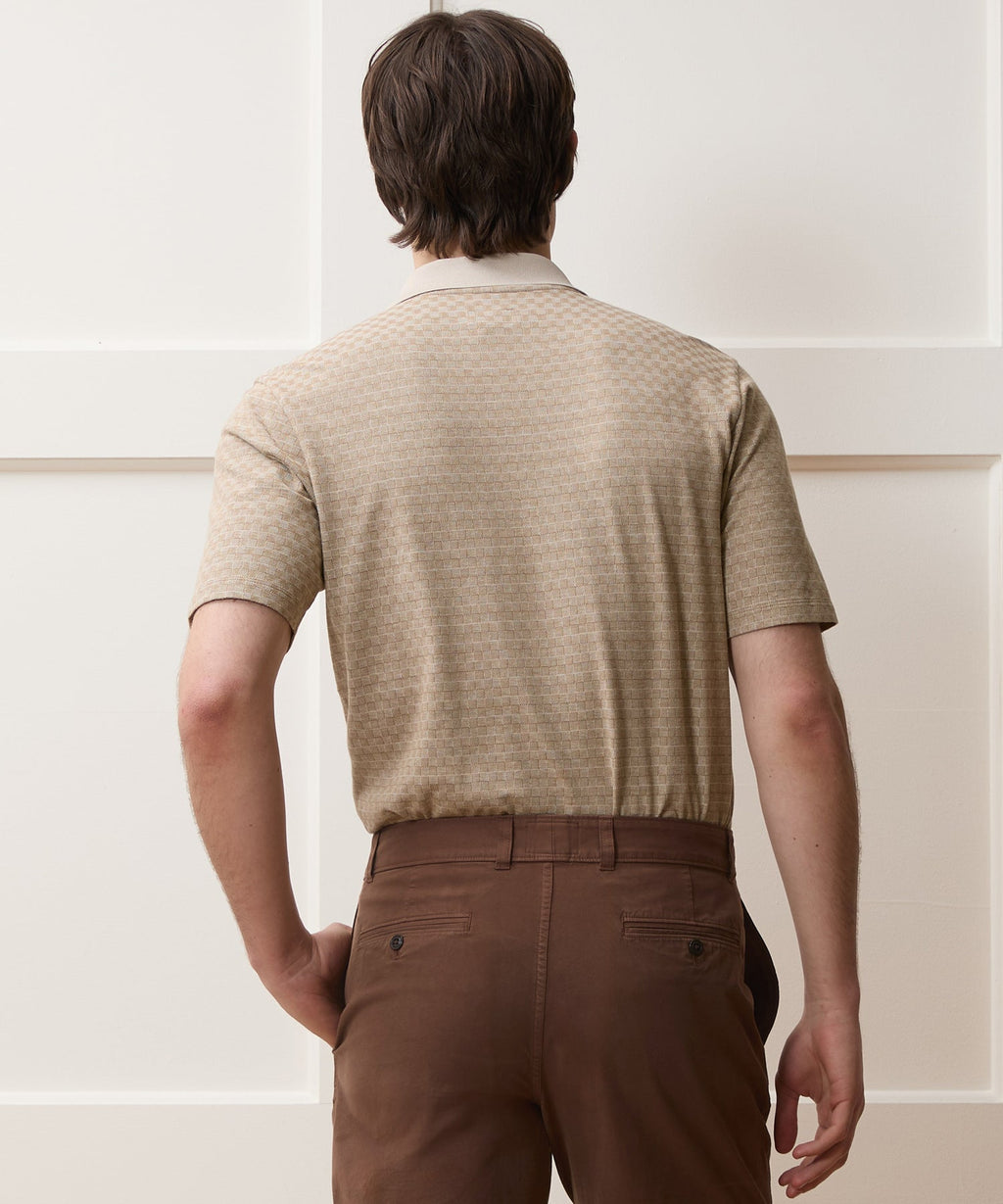 Grid Pique Polo