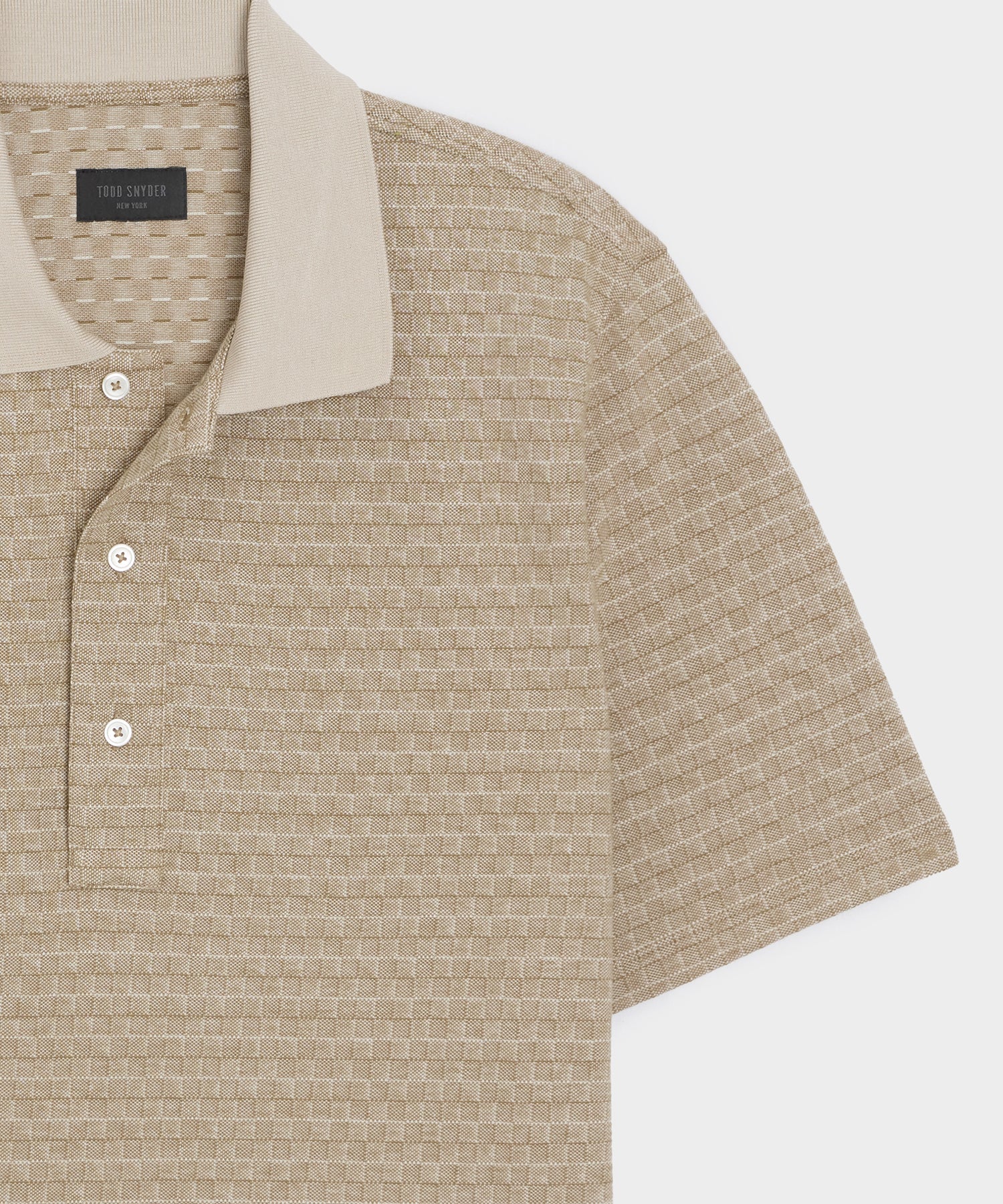 Grid Pique Polo
