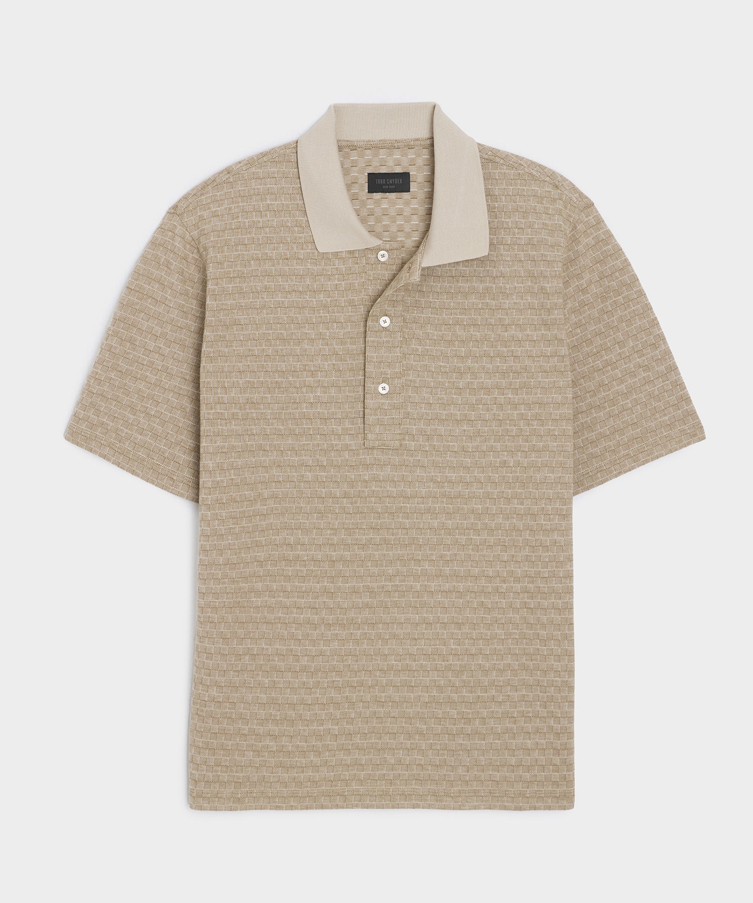 Grid Pique Polo