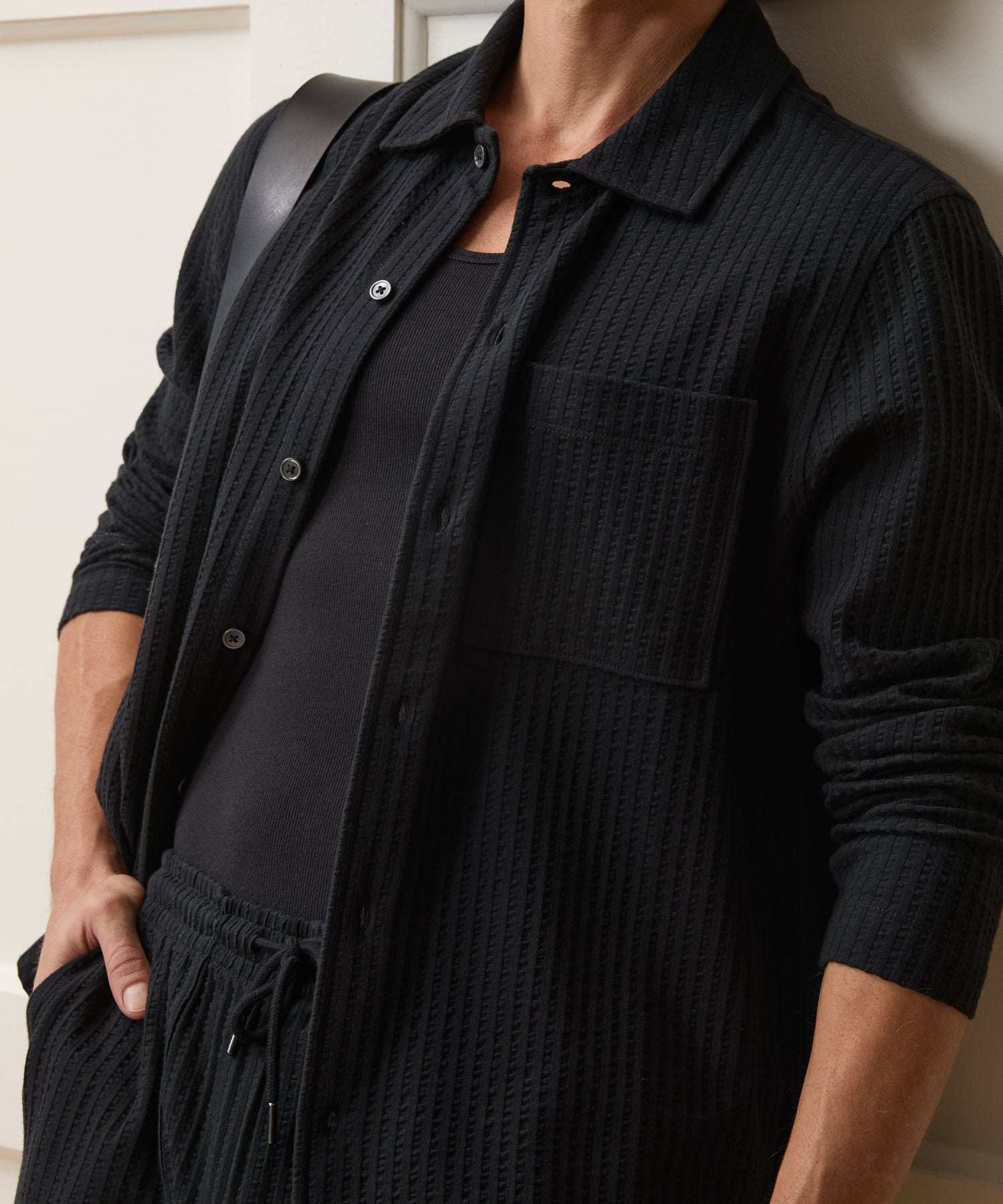 Knit Seersucker Shirt