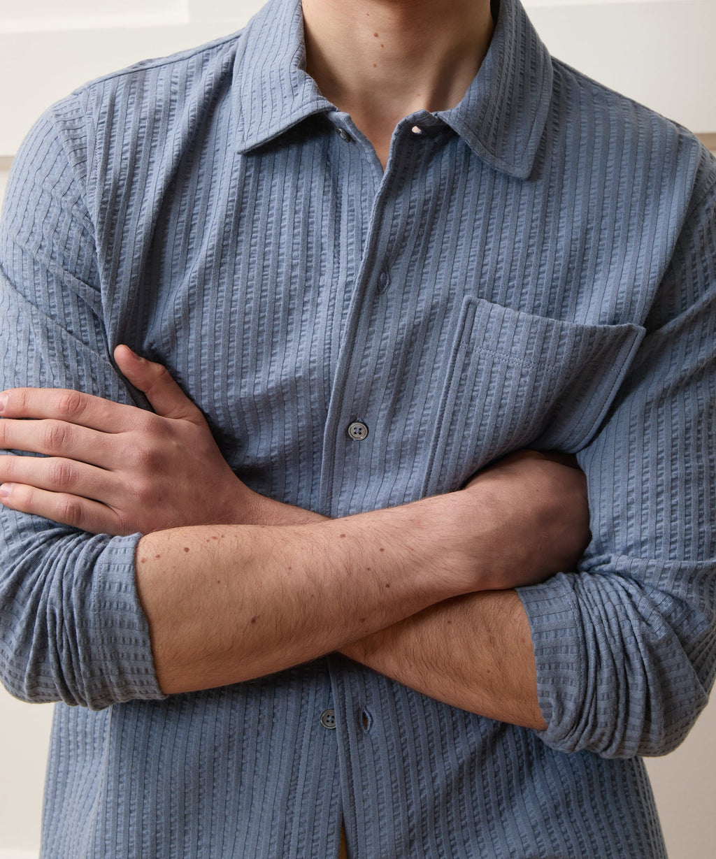 Knit Seersucker Shirt