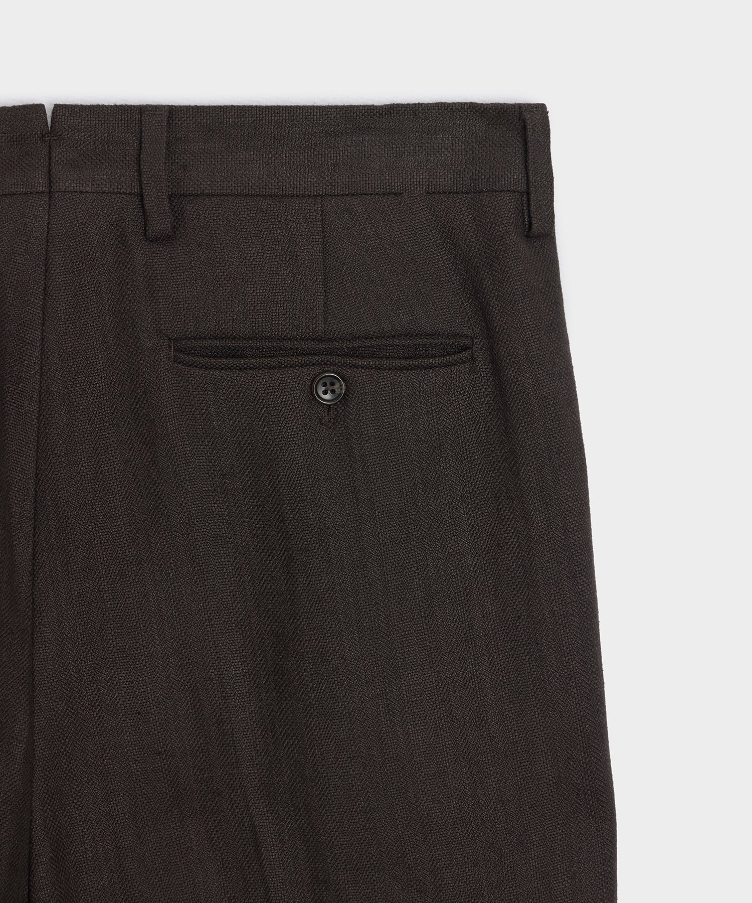 Italian Linen Herringbone Wythe Trouser