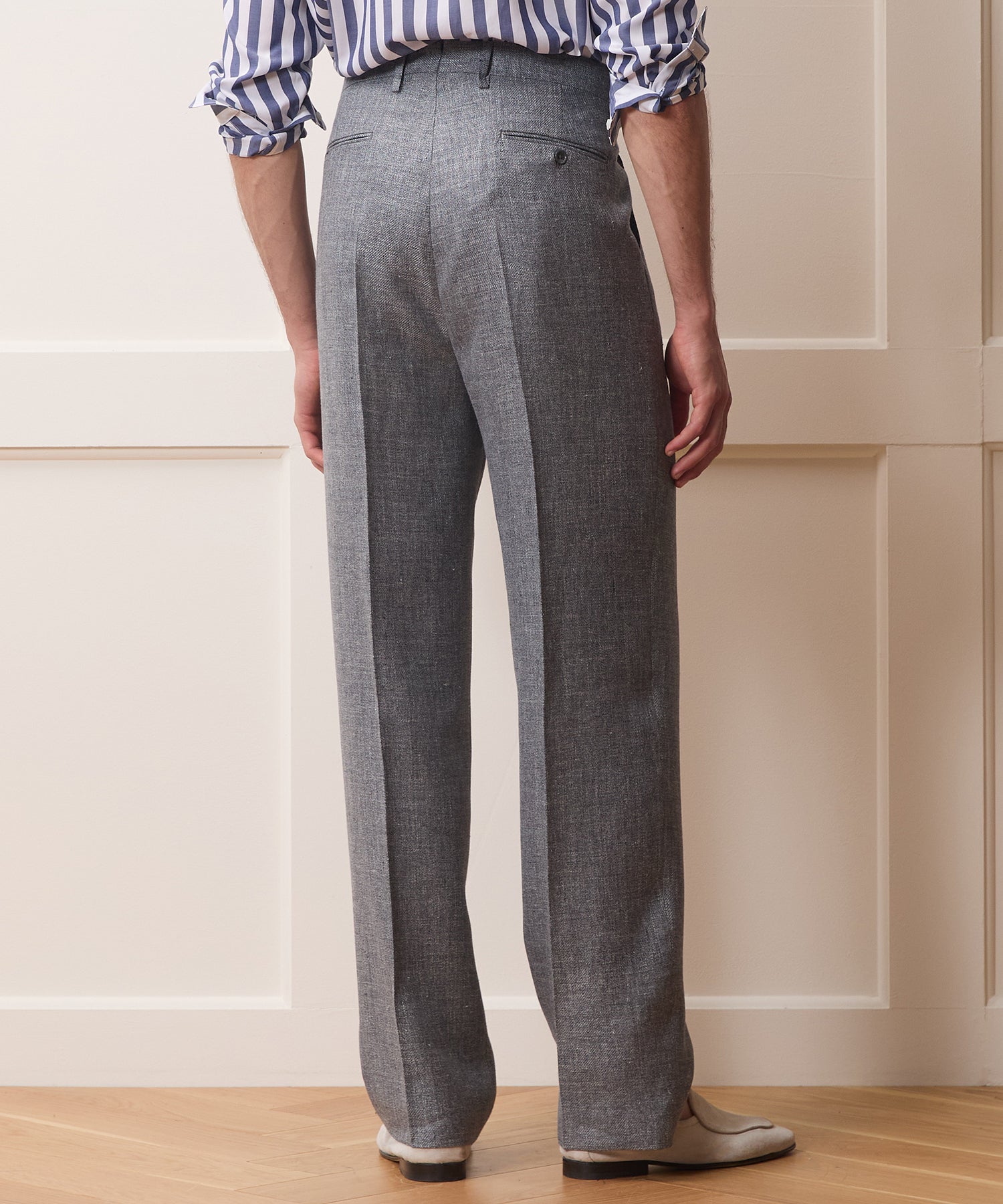 Italian Linen-Wool Wythe Trouser
