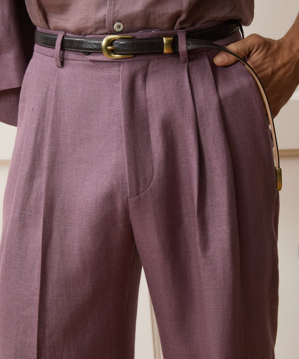 Italian Linen-Wool Wythe Trouser