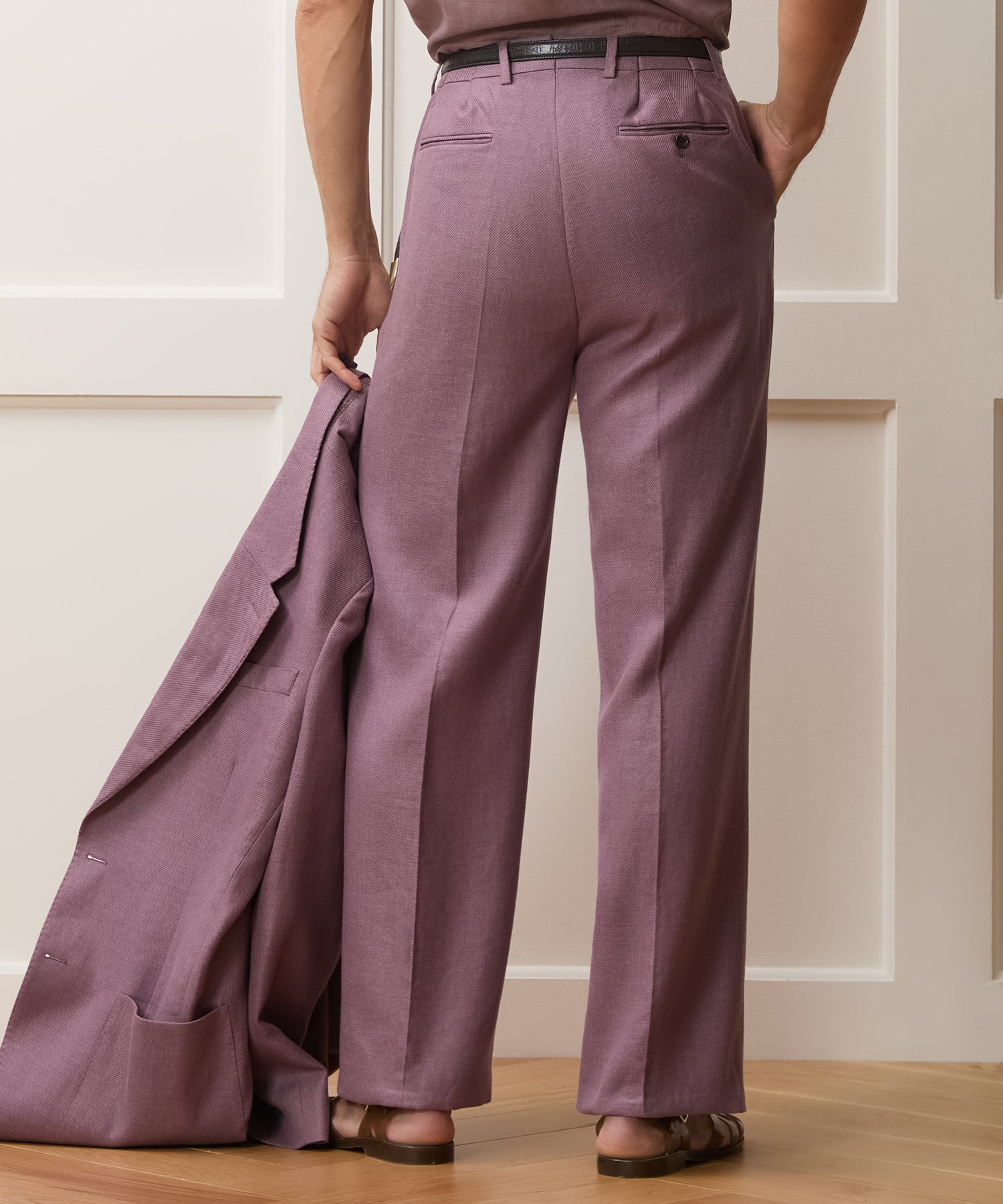 Italian Linen-Wool Wythe Trouser
